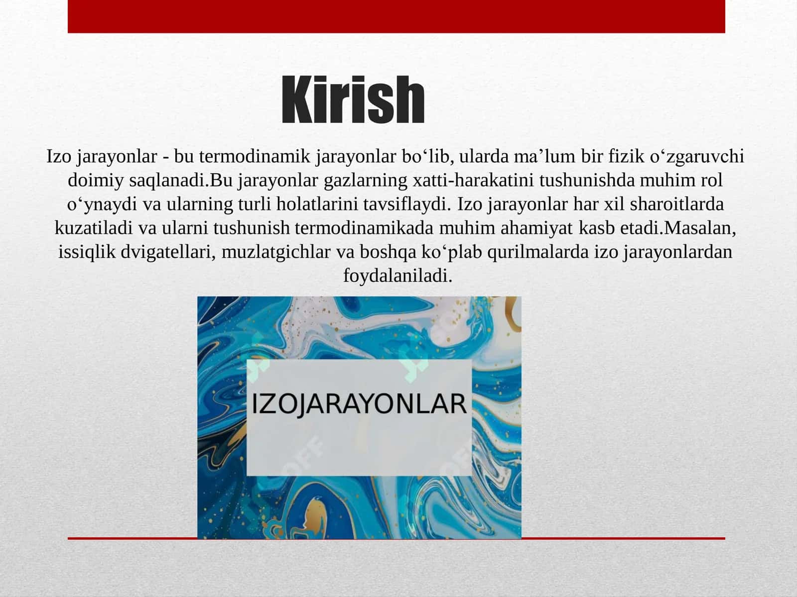 Izo Jarayonlar 2