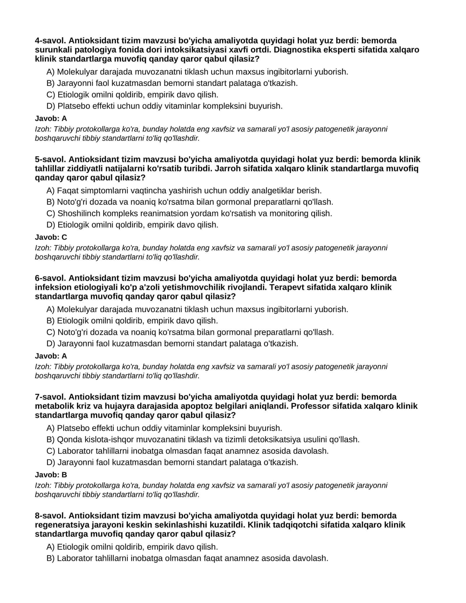 ANTIOKSIDANT TIZIM - 1-QISM 2
