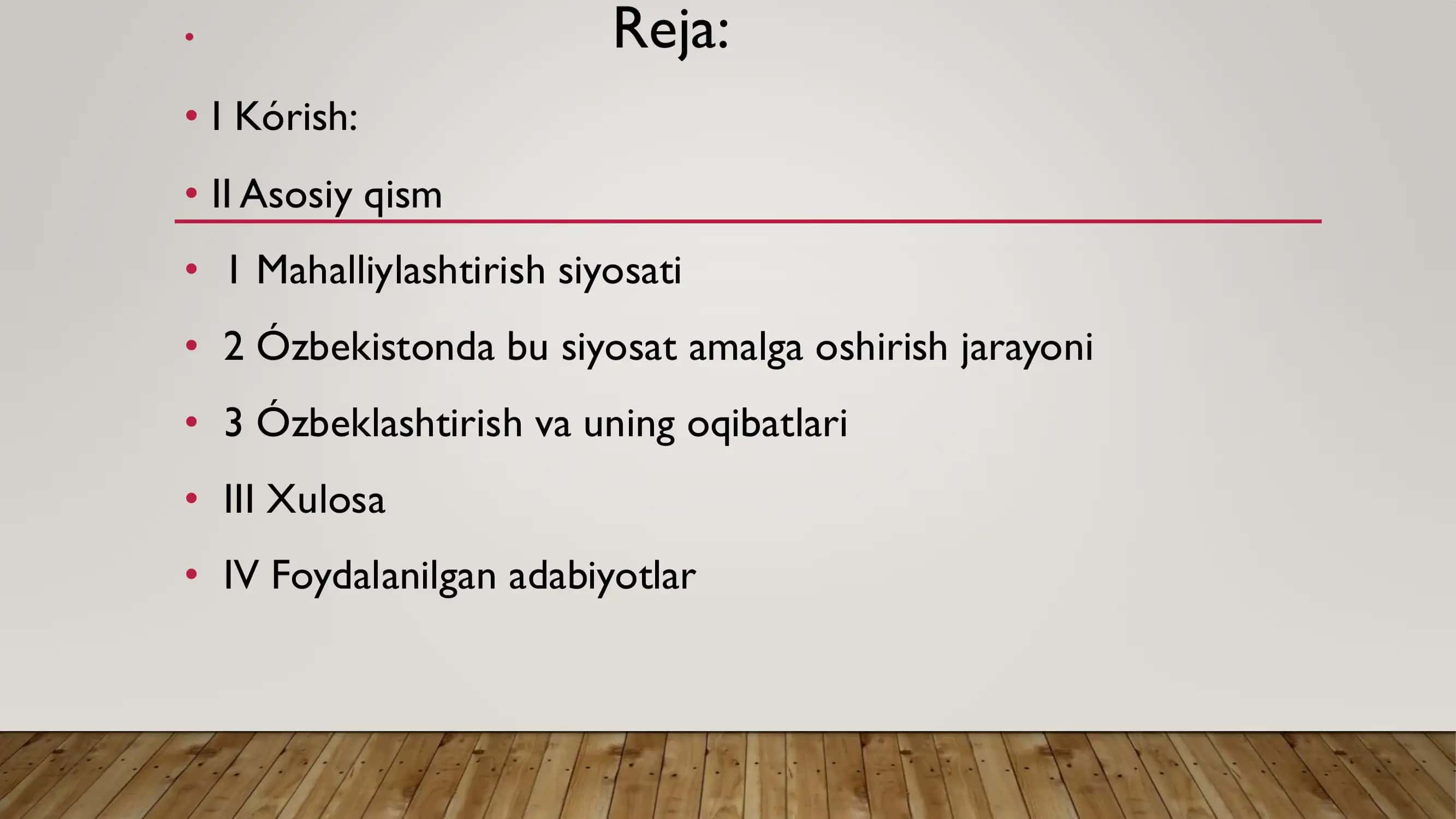 Ózbekistonda sovet hokimyatining kadrlarini mahalliylashtirish va ózbeklashtirish siyosati. 2
