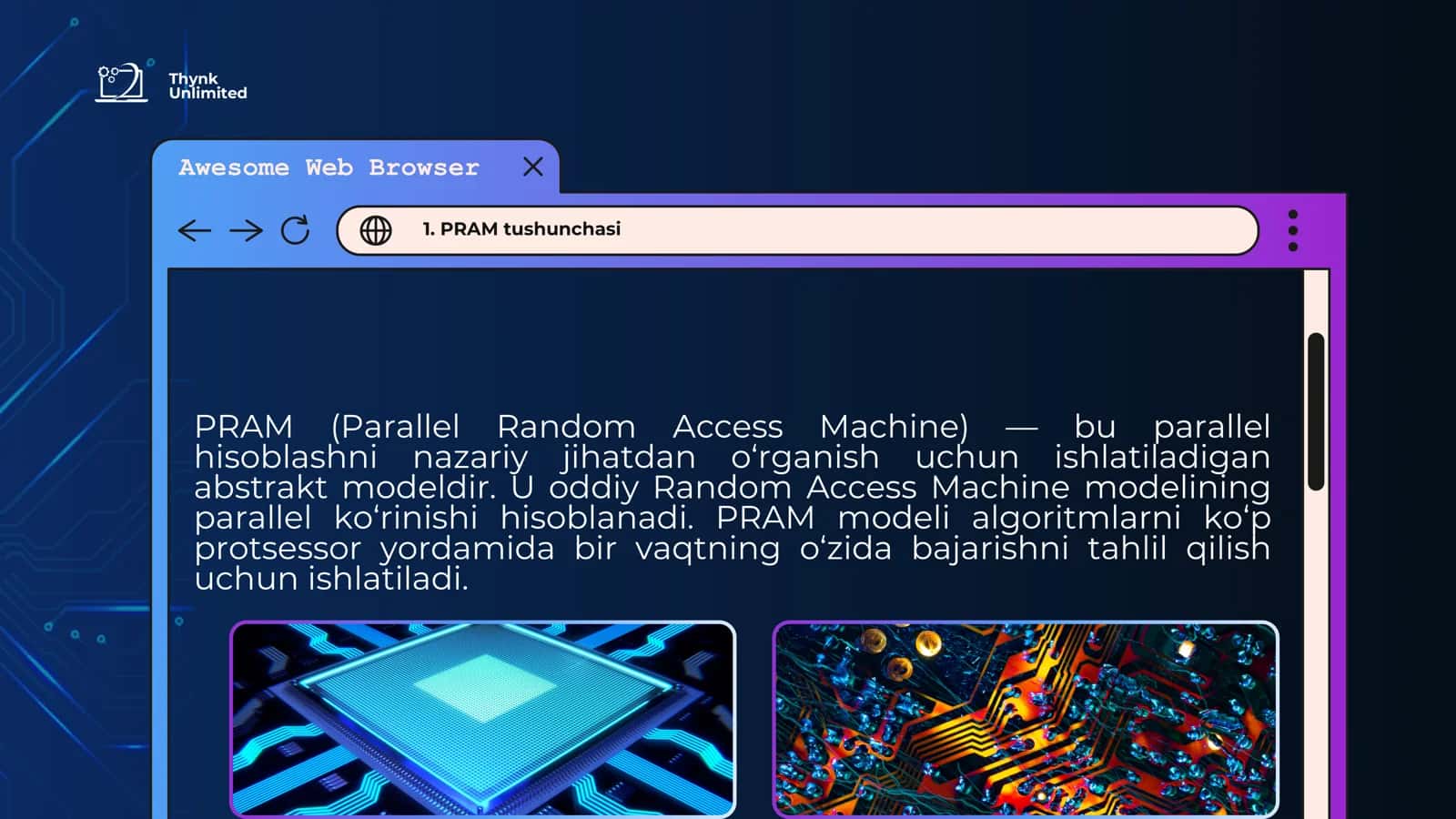 PRAM (Parallel Random Access Machines) modellari 2