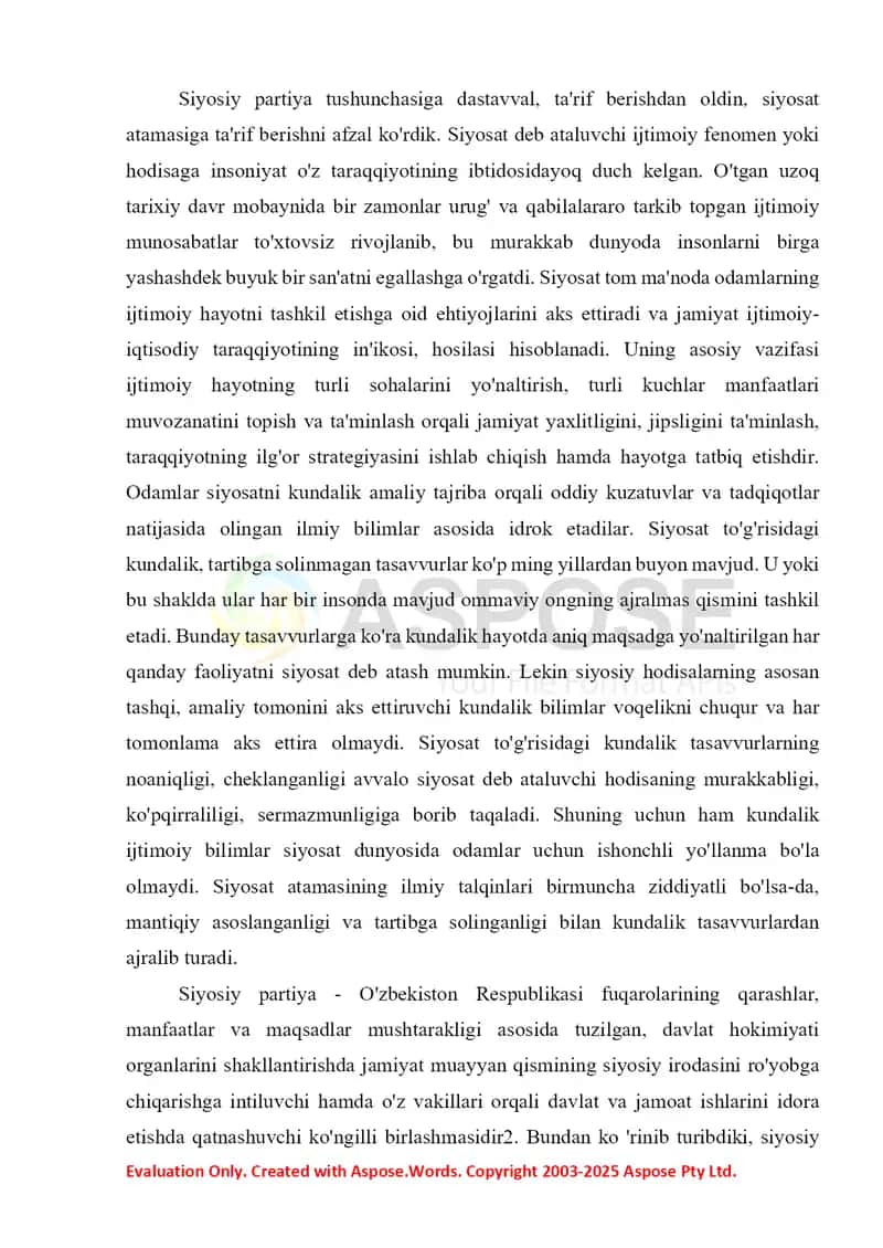 Konservatizm va Sotsial-demokratiya mafkuralari O'zbekiston saylov tizimi 2