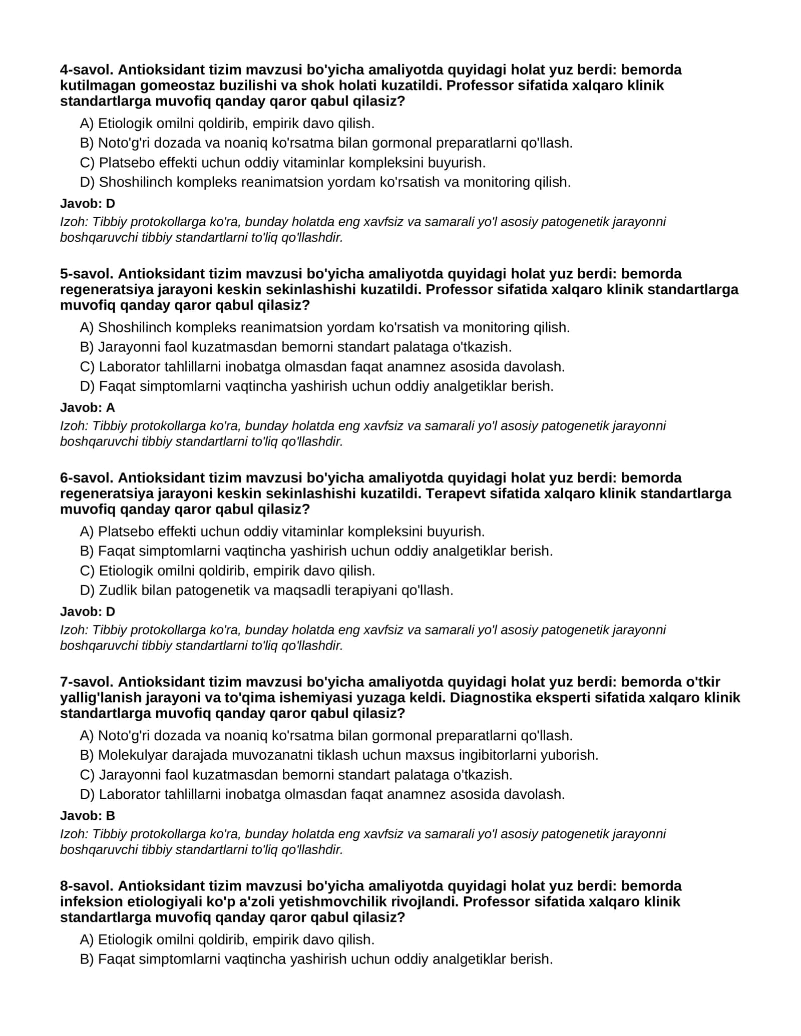 Antioksidant tizim - 2-QISM 2