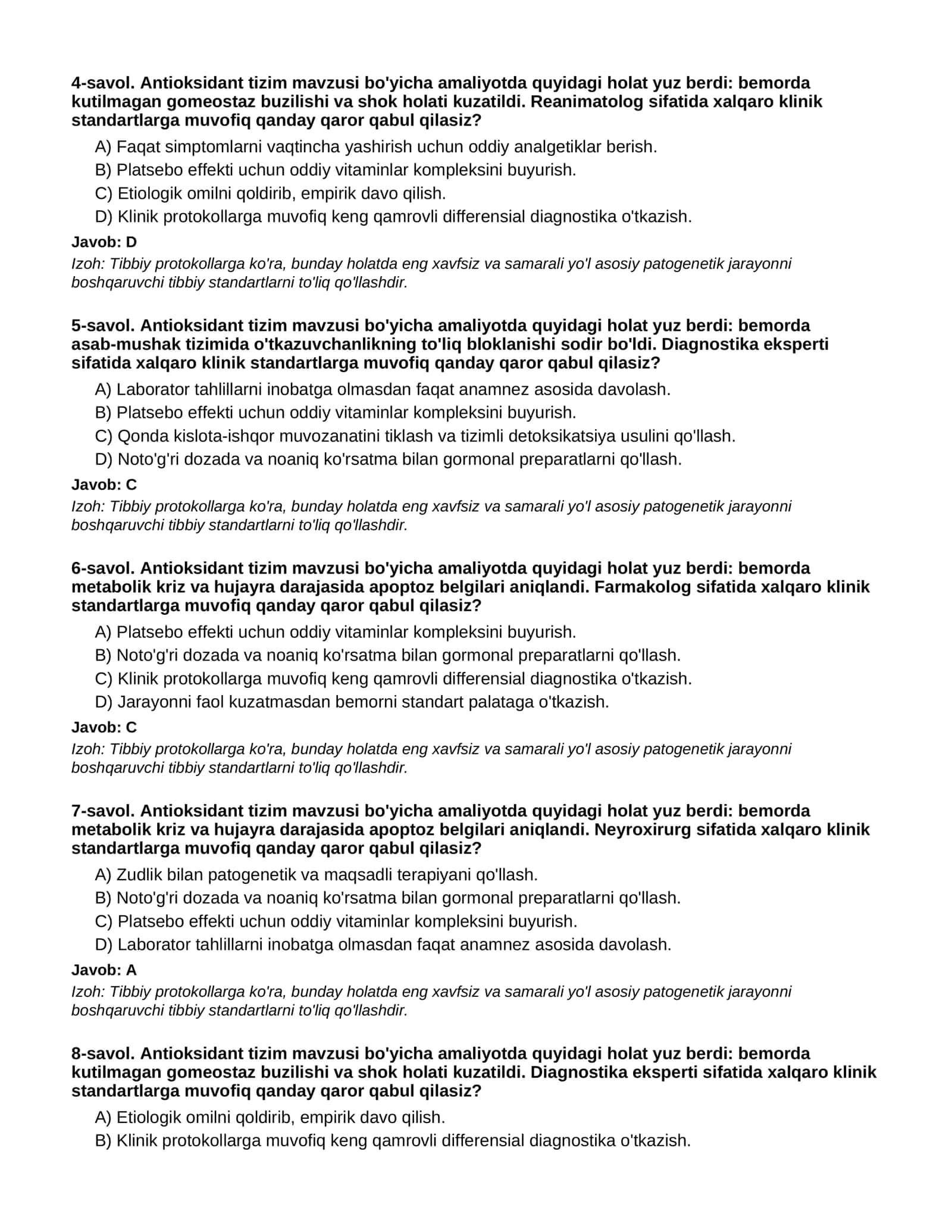 Antioksidant tizim - 3-QISM 2