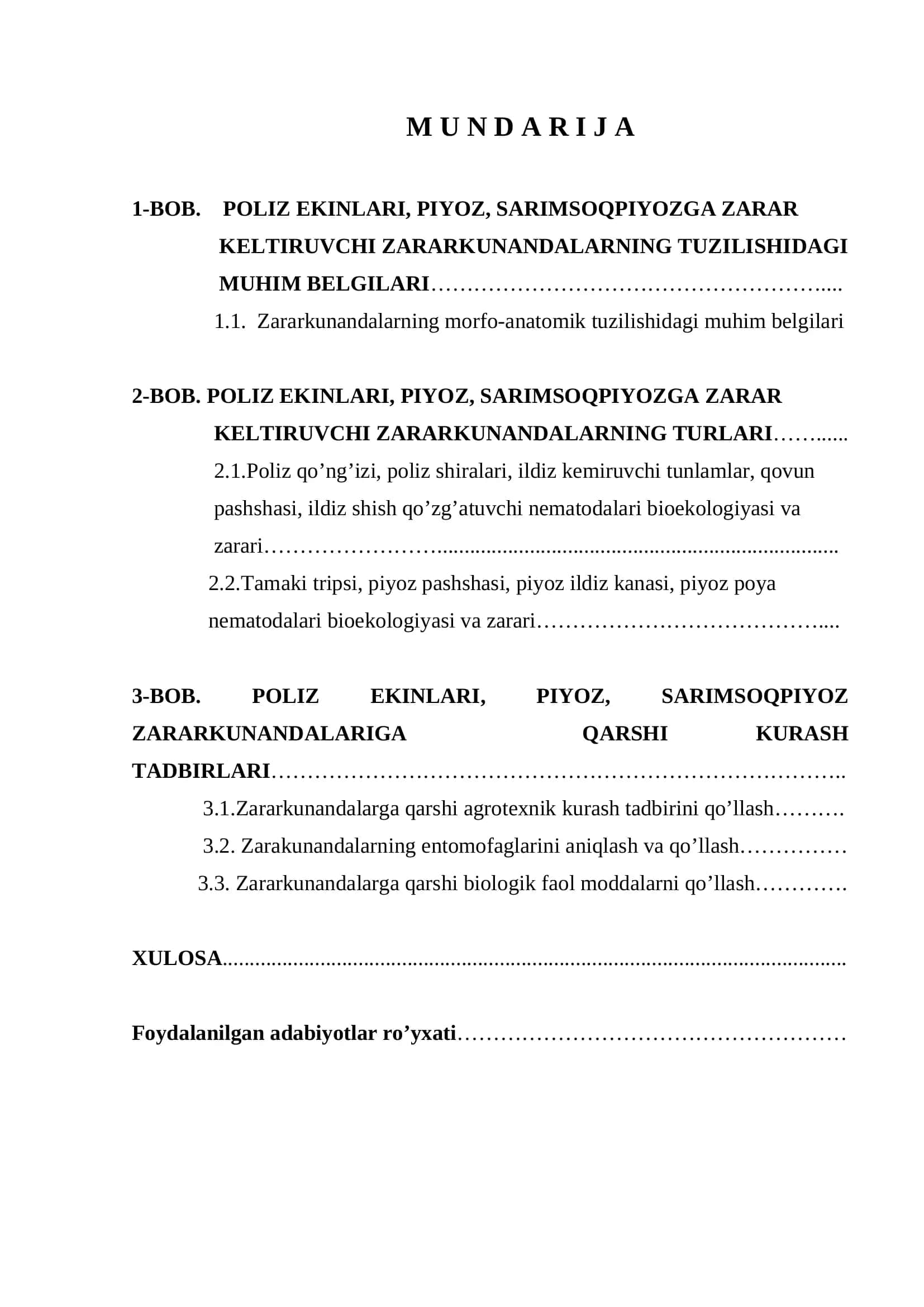 Poliz ekinlari, piyoz, sarimsoqpiyoz zararkunandalari bioekologiyasi 2