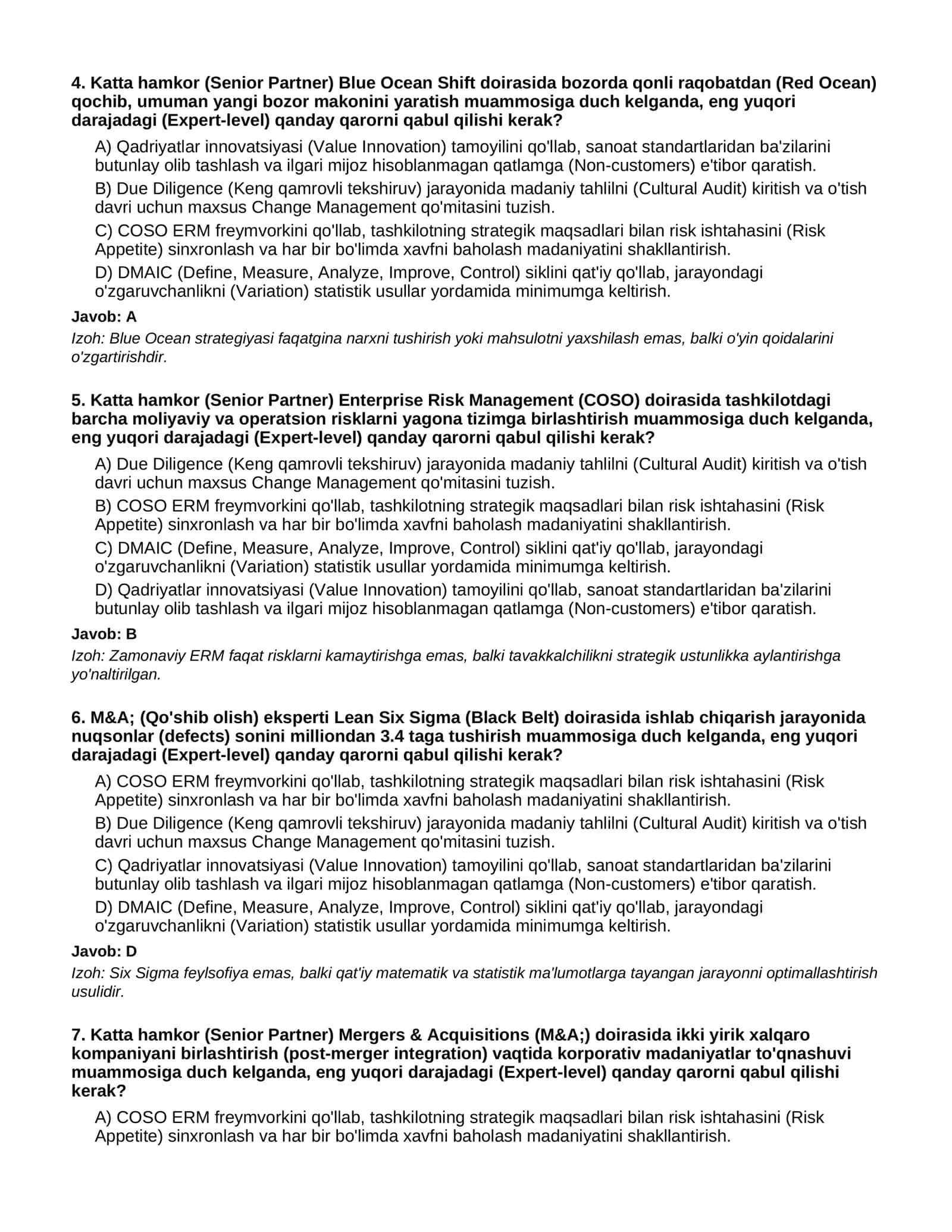 BIZNES VA MENEJMENT XALQARO PMP MBA SERTIFIKATLARI 2