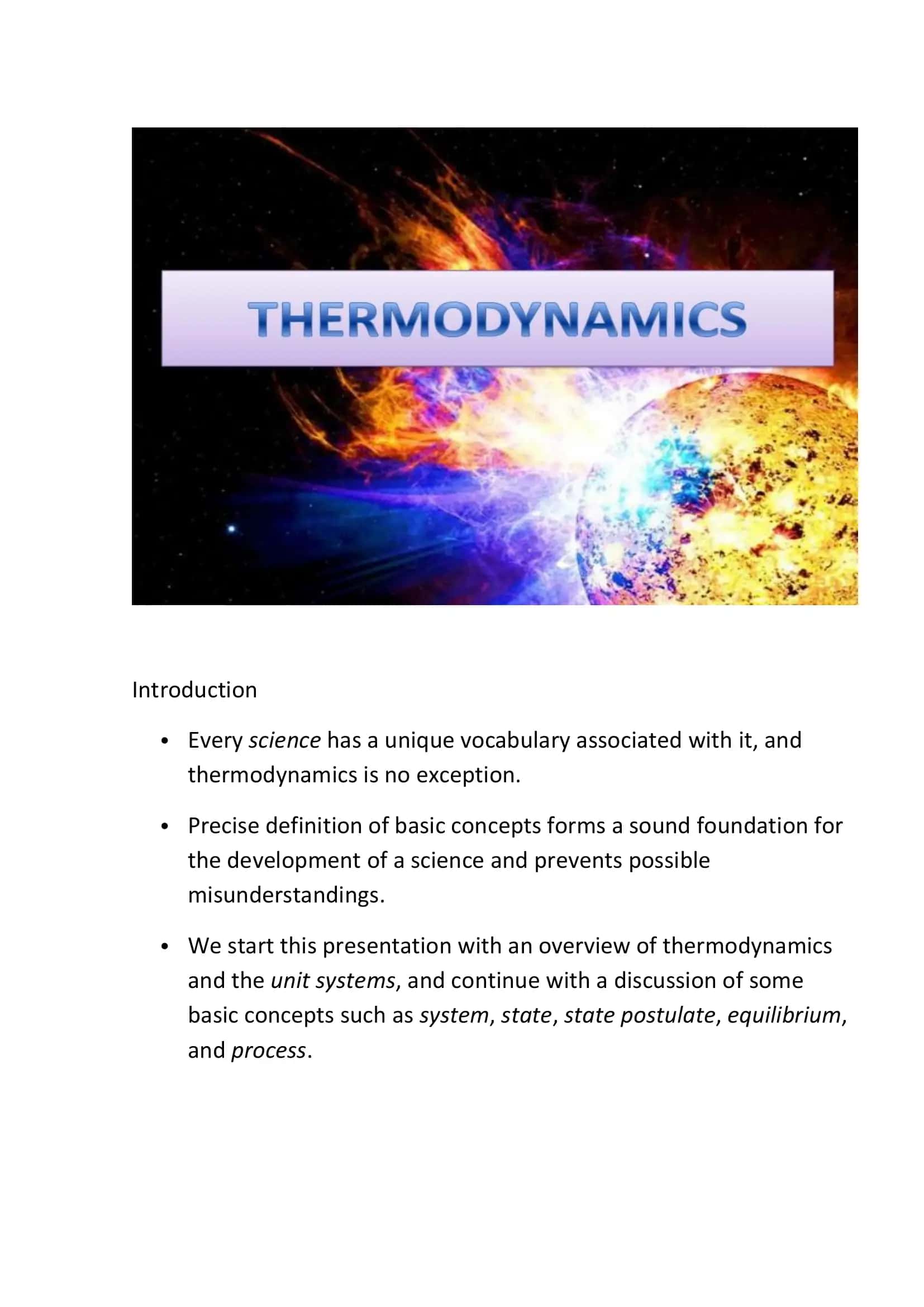 Essay on Thermodynamics 2