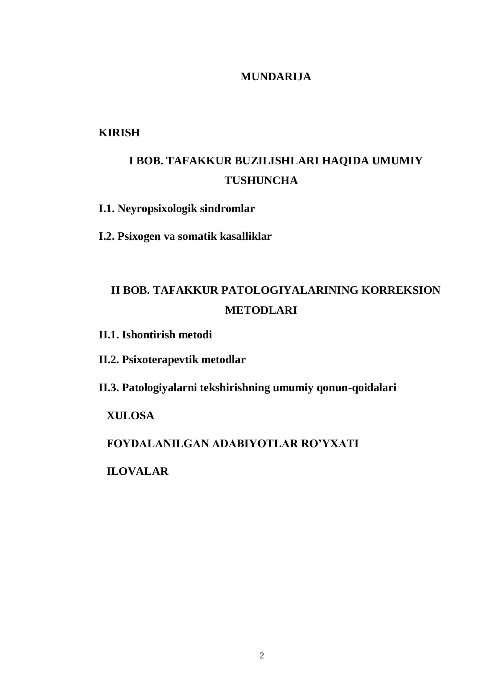 Tafaqqur patologiyalari va korreksion metodlari 2