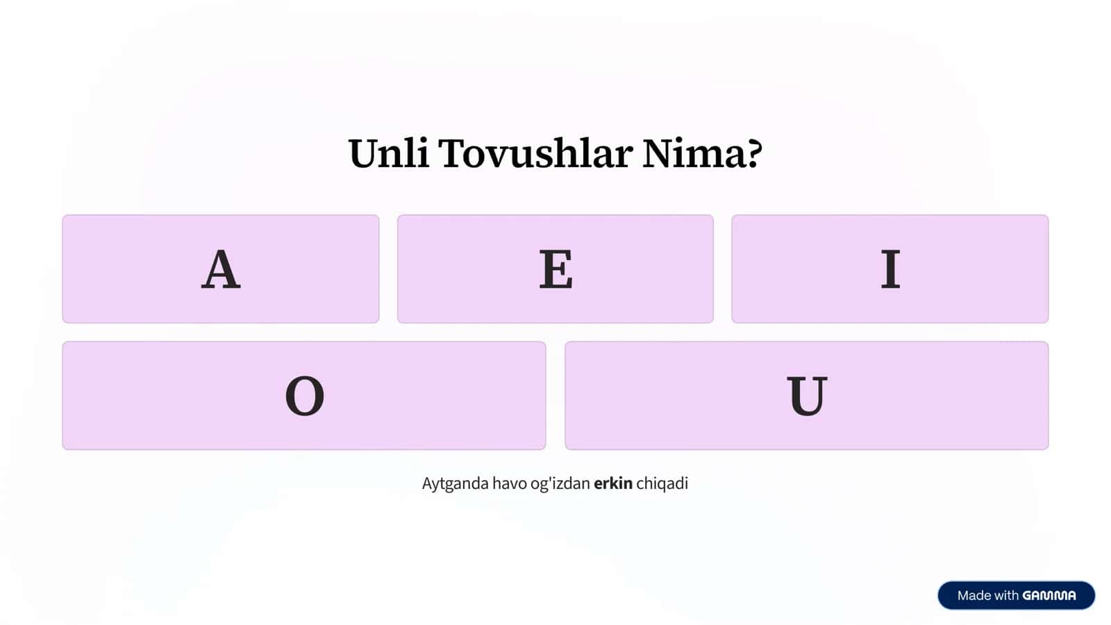 1-sinf Ona tili: Unli va undosh tovushlar — 10 betlik mashq va ish daftari 2