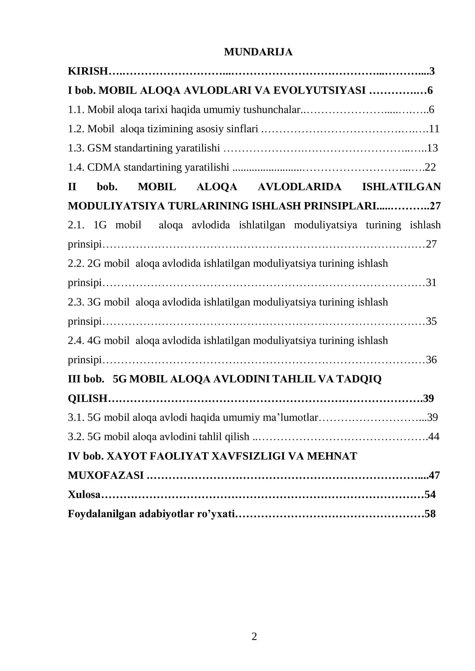 5g mоbil аlоqа аvlоdini tаhlil vа tаdqiq qilish 2