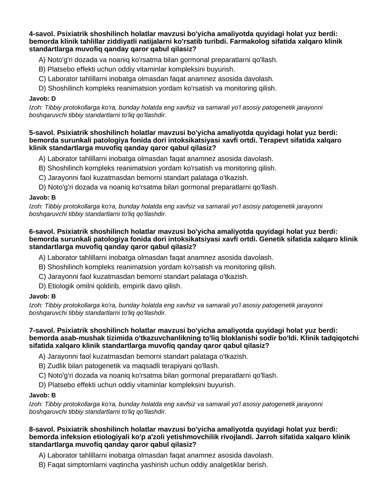 PSIXIATRIK SHOSHILINCH HOLATLAR 3-QISM 2