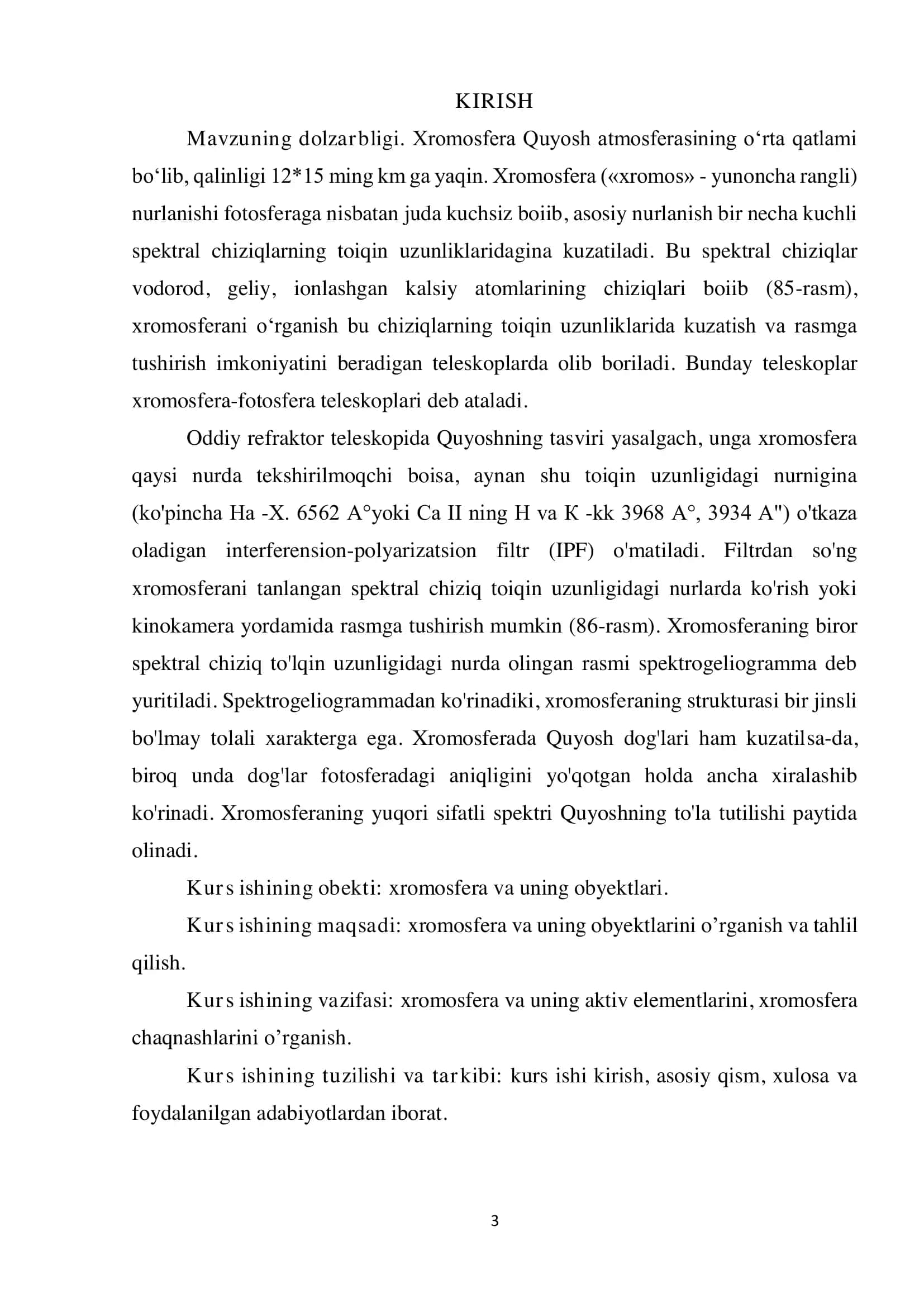 Xromosfera va uning obyektlari 2