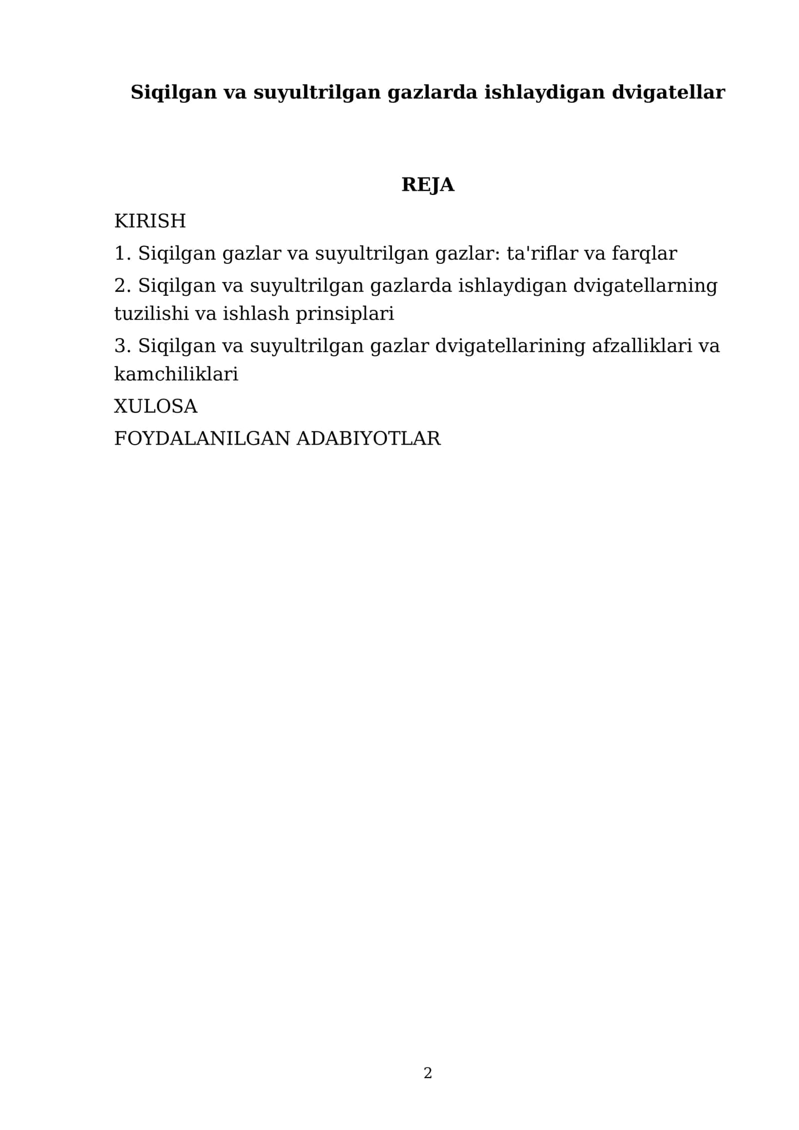 Siqilgan va suyultrilgan gazlarda ishlaydigan dvigatellar 2