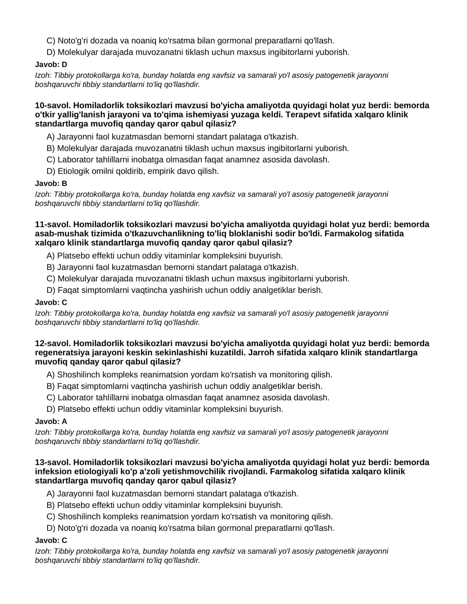 HOMILADORLIK TOKSIKOZLARI - 1-QISM 3