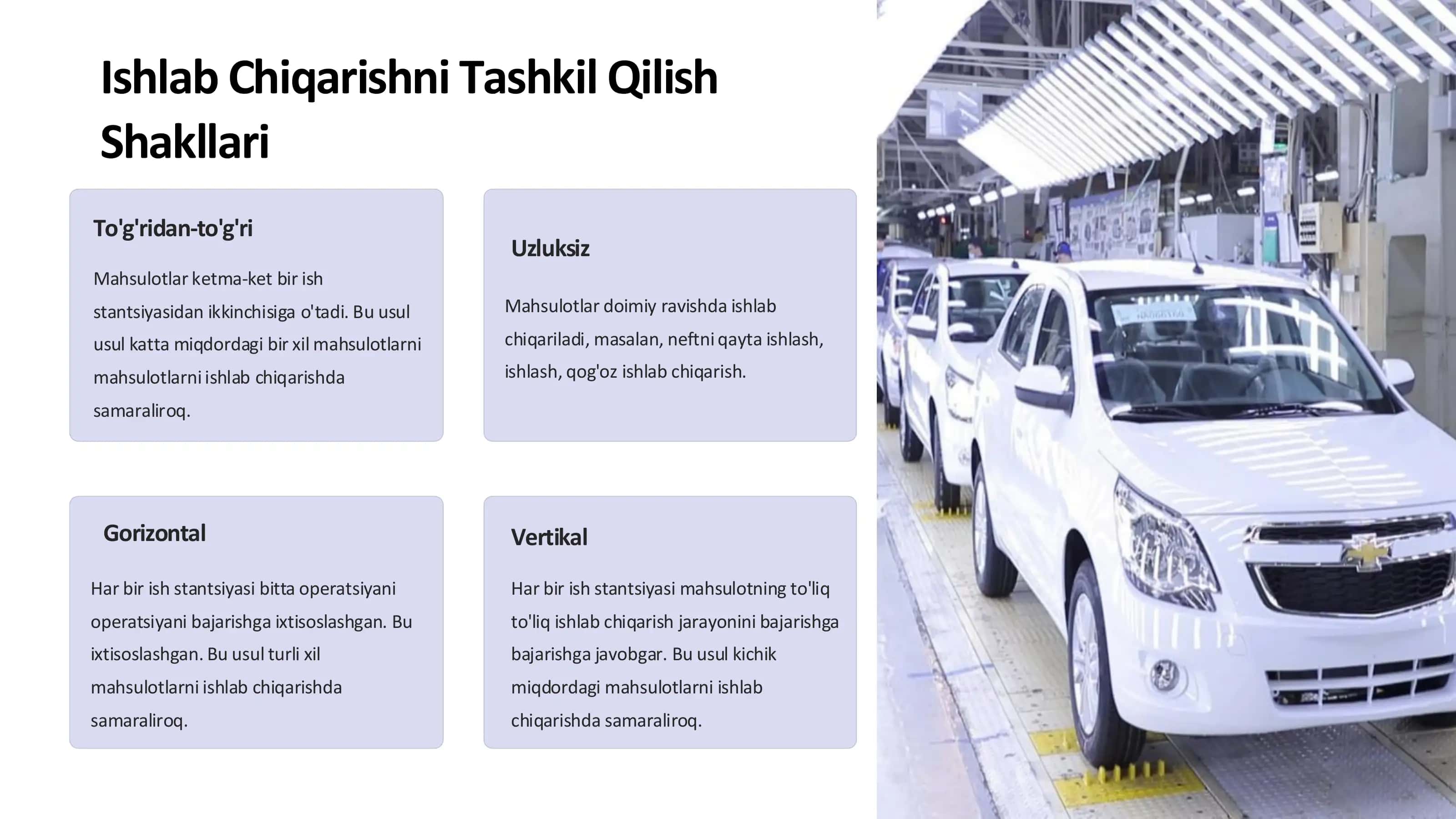 Mashinasozlikda Ishlab Chiqarish Turlari va Texnologik Jarayonlar 3