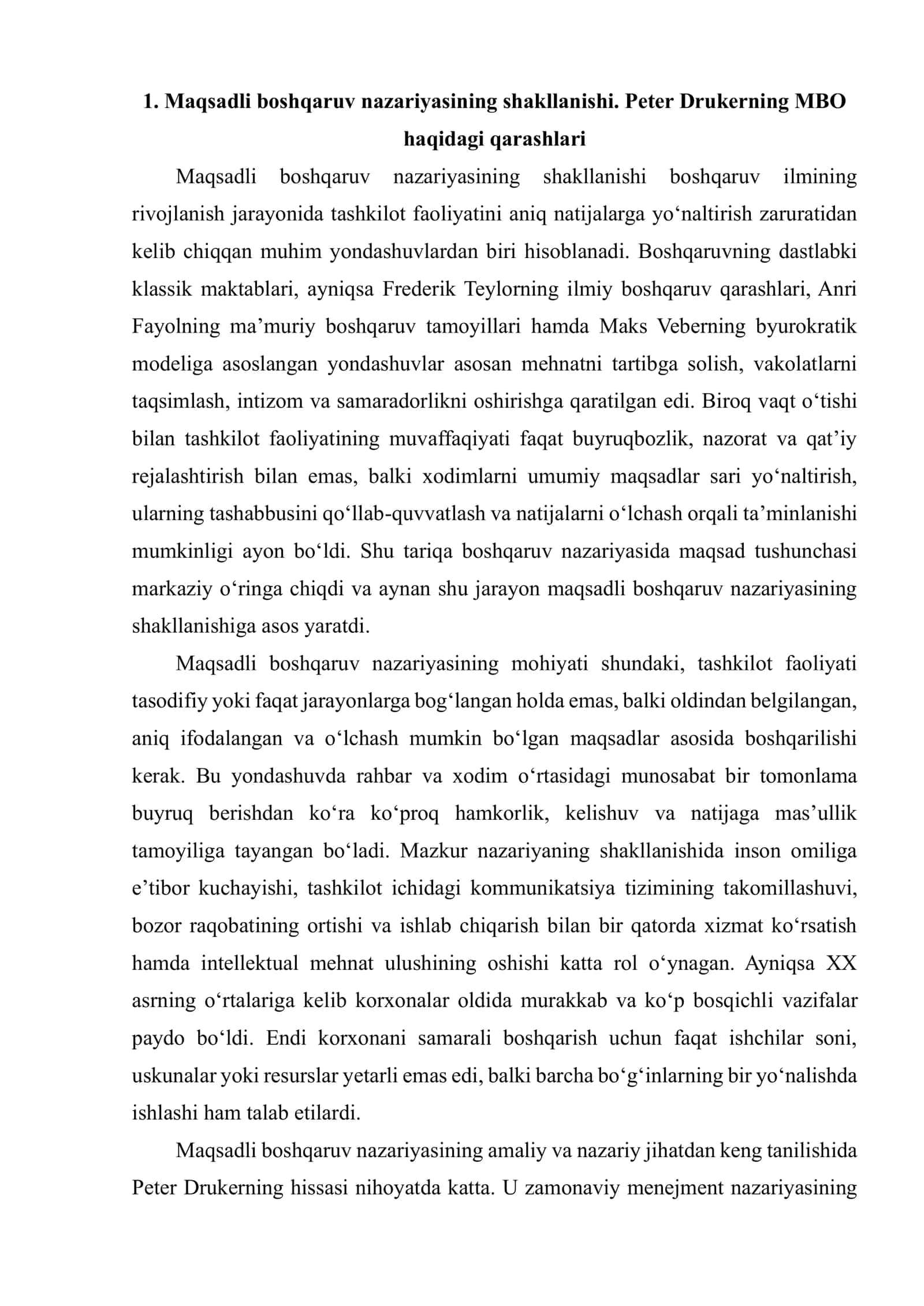 PSIXOLOGIK XIZMATDA MAQSADLI BOSHQARUV MAQSADLI BOSHQARUV TUSHUNCHASI (MВO) 3