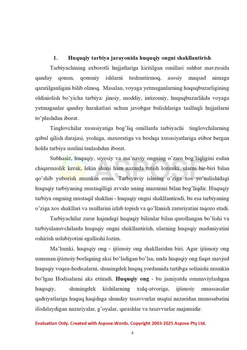 HUQUQIY TARBIYA JARAYONIDA HUQUQIY ONGNI SHAKLLANTIRISH VA HUQUQIY MADANIYATNI YUKSALTIRISH 3