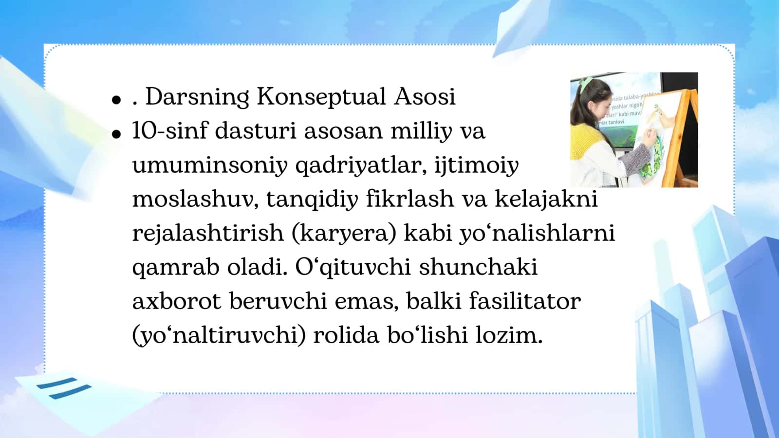 10-sinf Tarbiya fanini oʻqitish uslubiyati 3