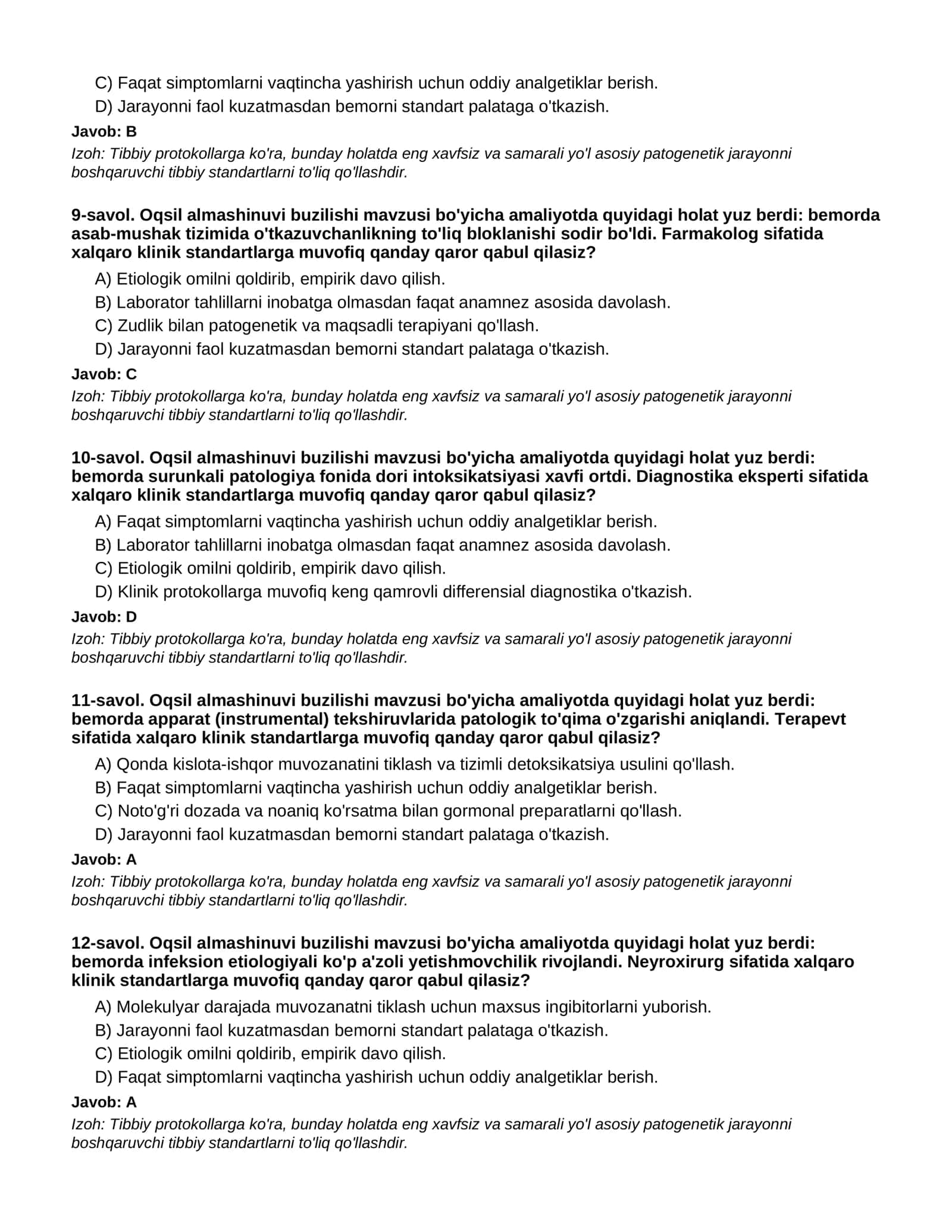 Oqsil almashinuvi buzilishi - 2-QISM 3