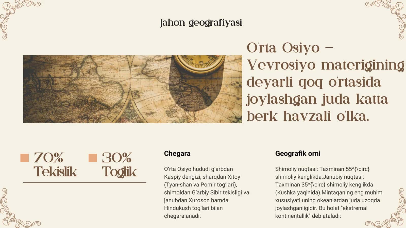 O'rta Osiyo geomorfoloyasi 3