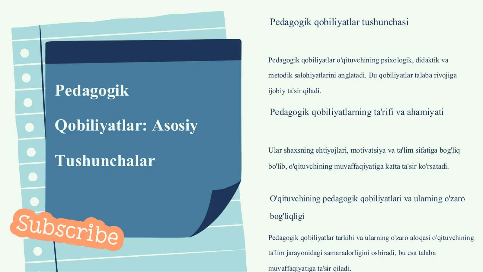 PEDAGOGIKA. Õqituvchi faoliyatida pedagogik qobiliyat 3