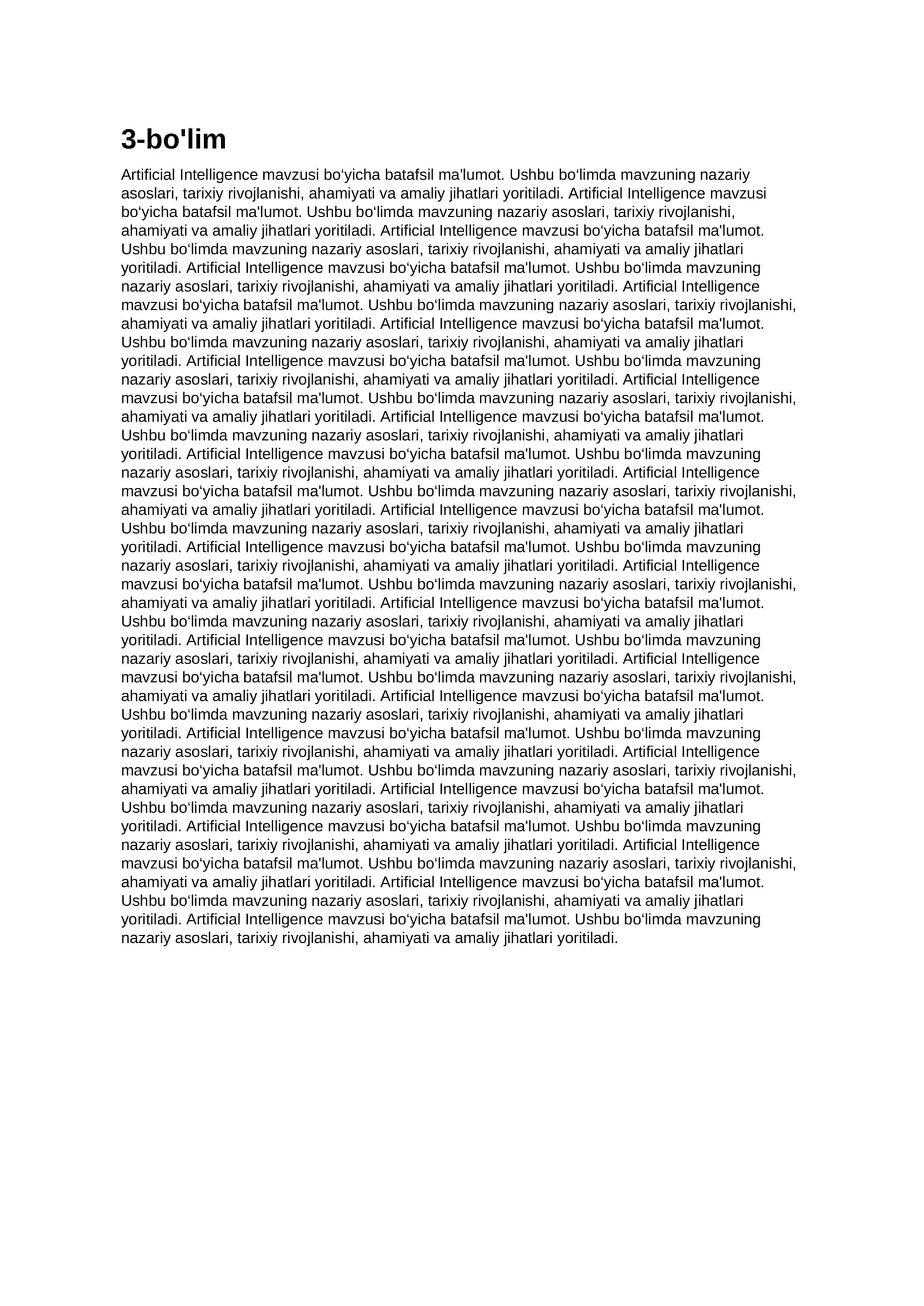Artificial Intelligence 3