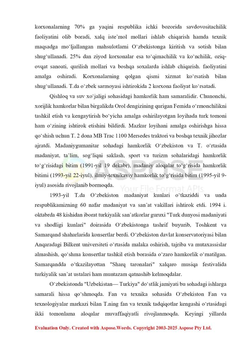 Oʻzbekiston — Turkiya munosabatlari 3