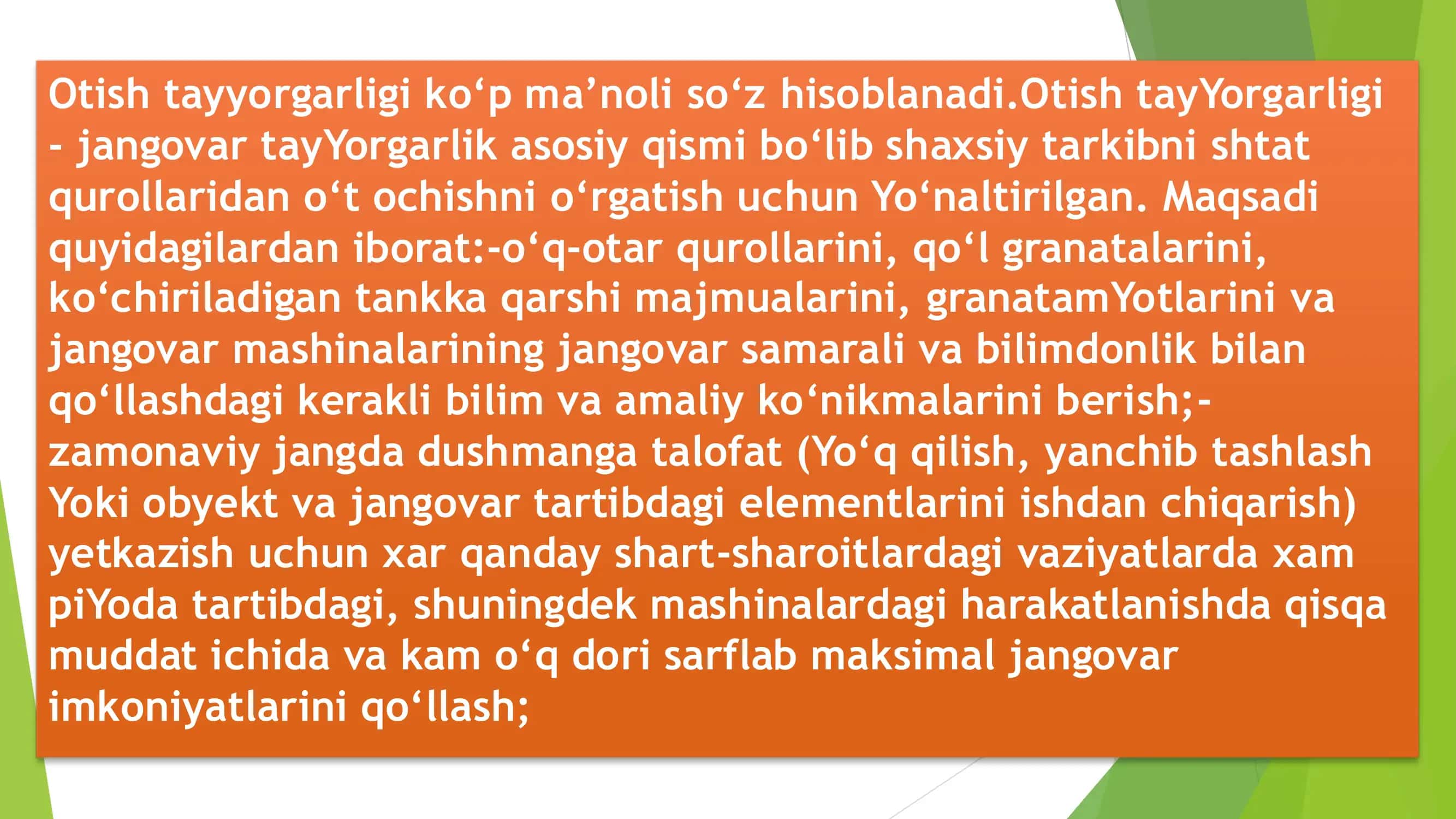 Oʻq Otish tayyorgarligi 3