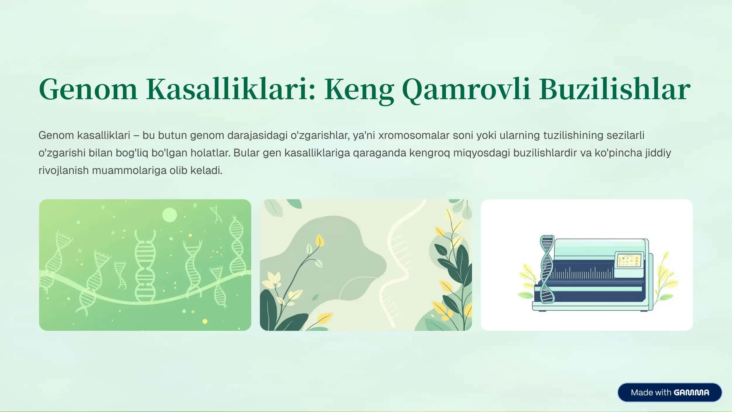 Xromosoma Kasalliklari 3
