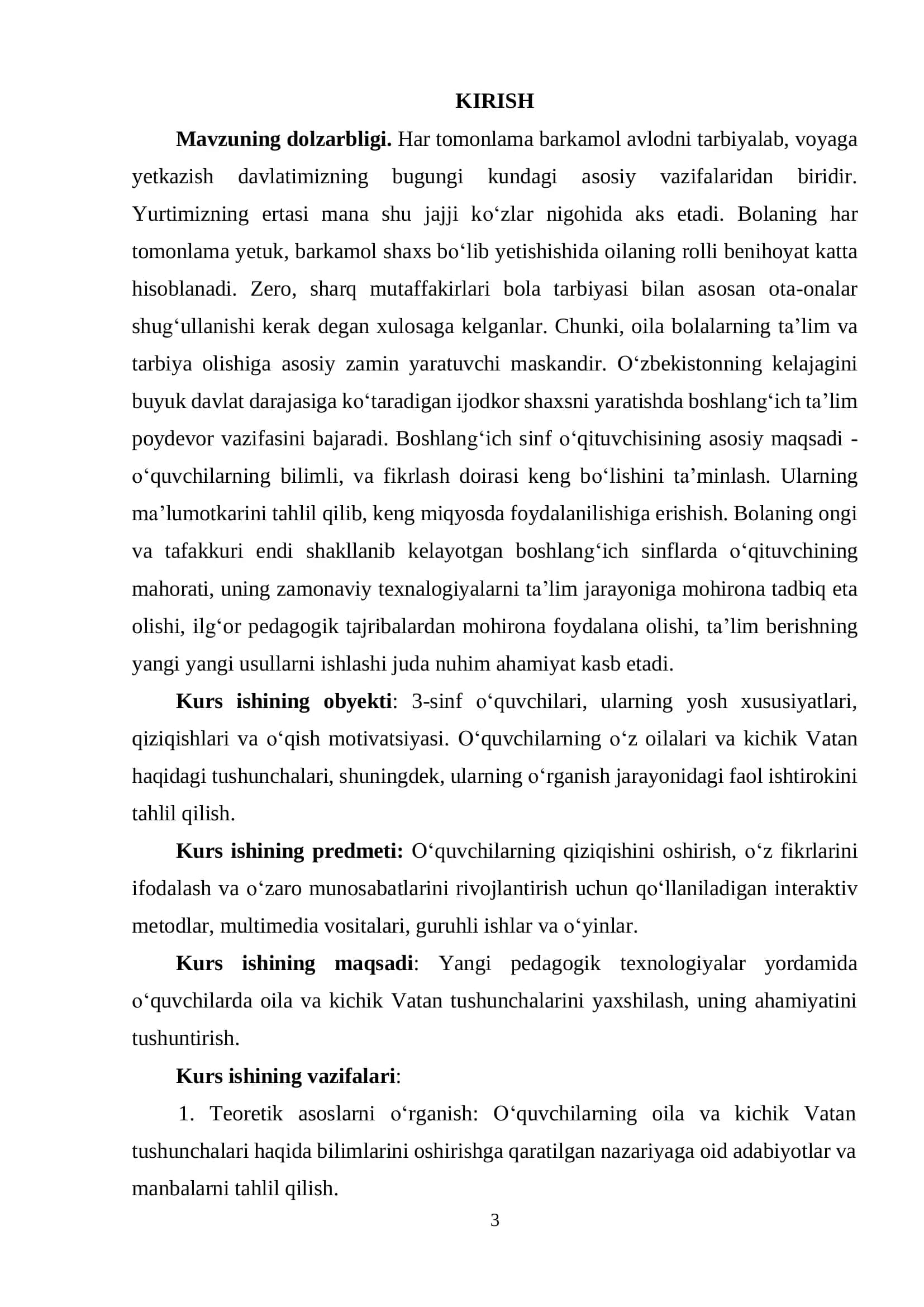 Oilam - kichik Vatan 3