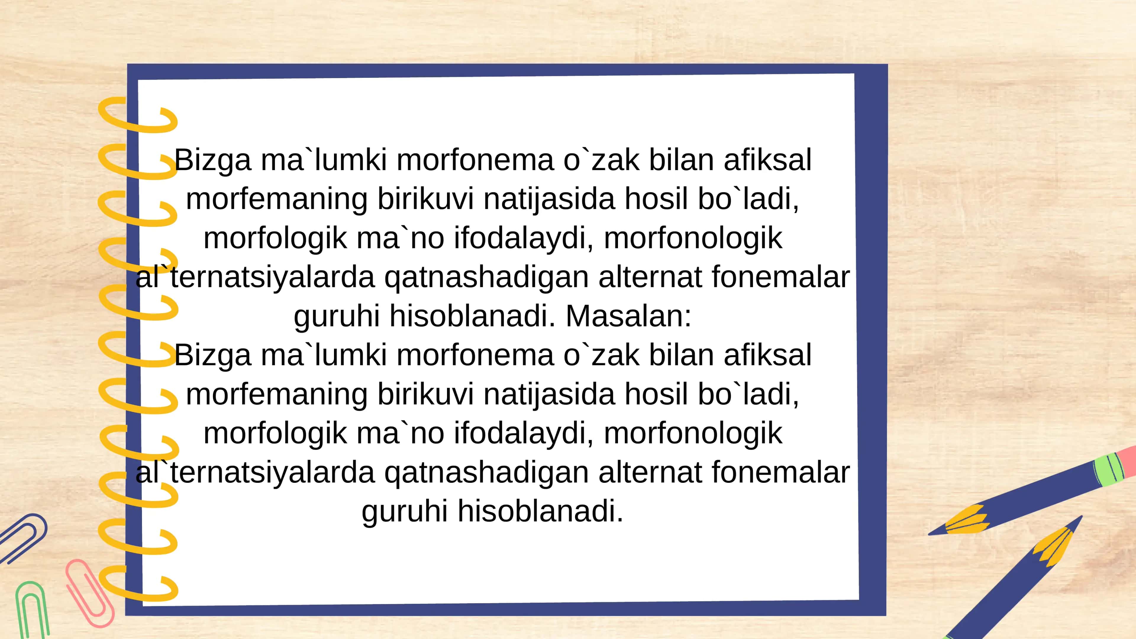 Morfonologik alternatsiyalar 3