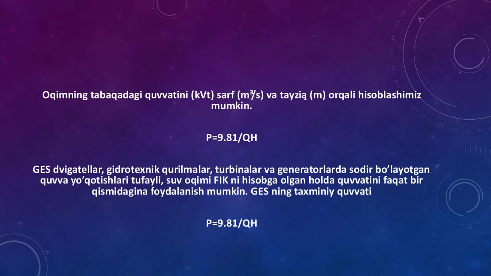 GIDROELEKTR STANSIYALARINING ISHLASH PRINSIPI 3