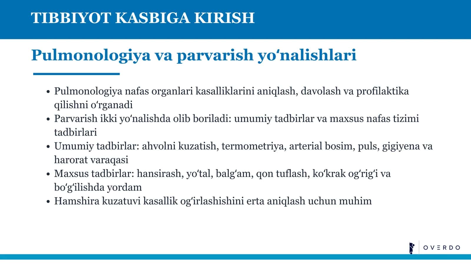 TIBBIYOT KASBIGA KIRISH 3