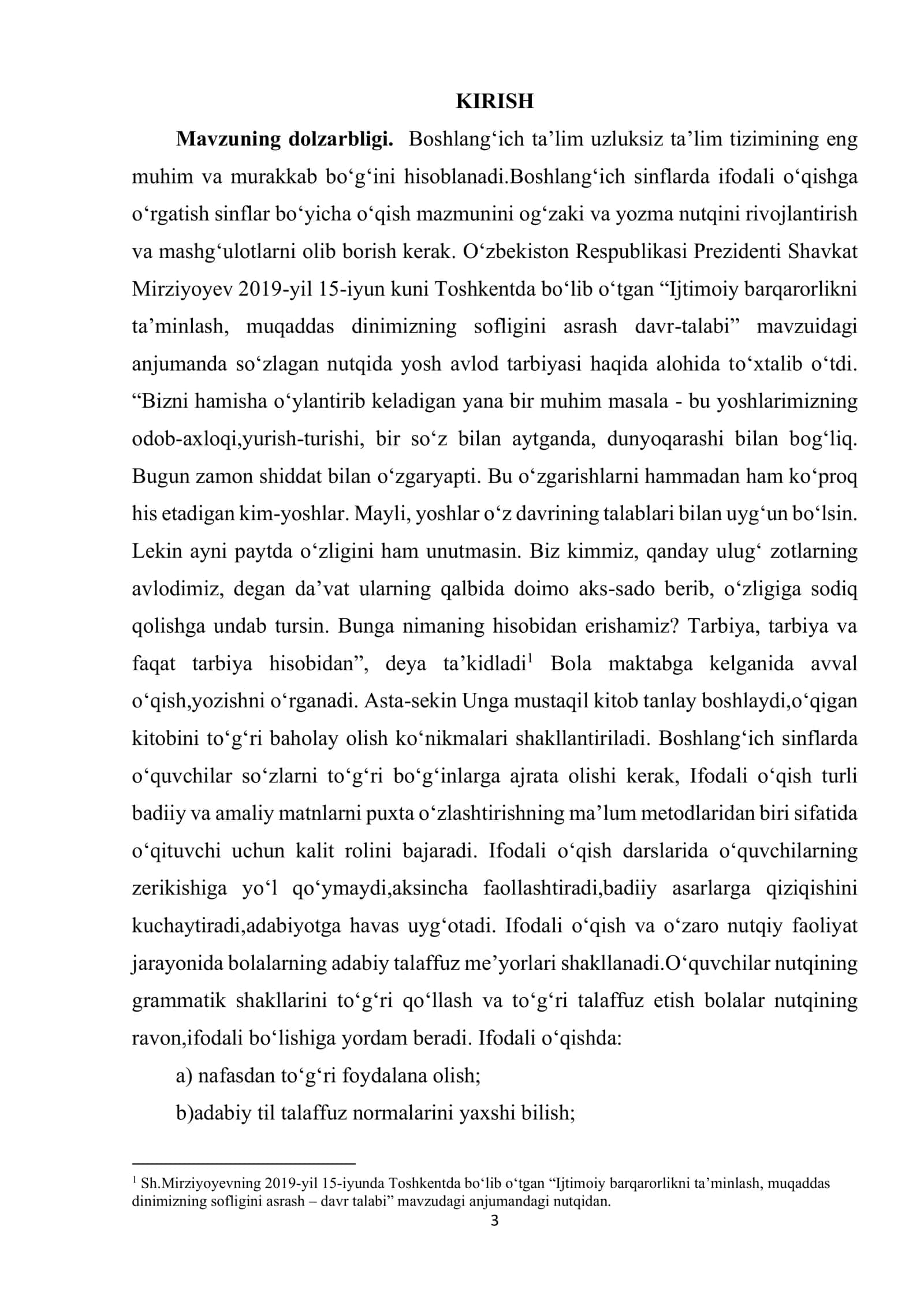 Kurs ishi: Boshlang‘ich ta’lim o‘quvchilariga to‘g‘ri o‘qishni o‘rgatish usullari 3