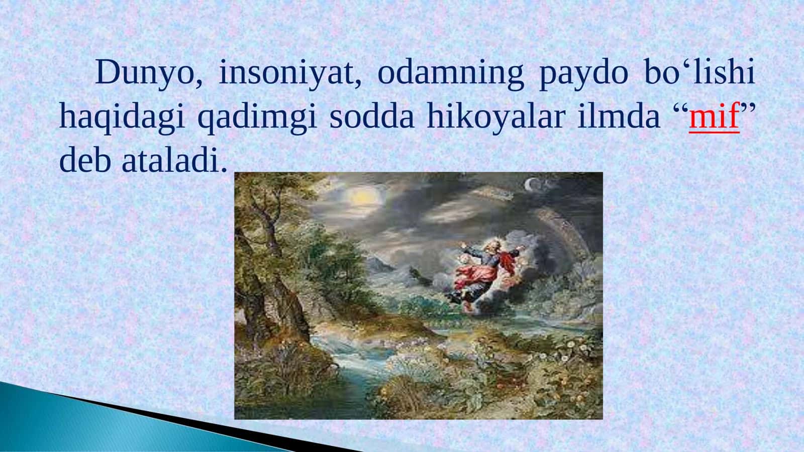 Mif va uning badiiy talqinlari 3