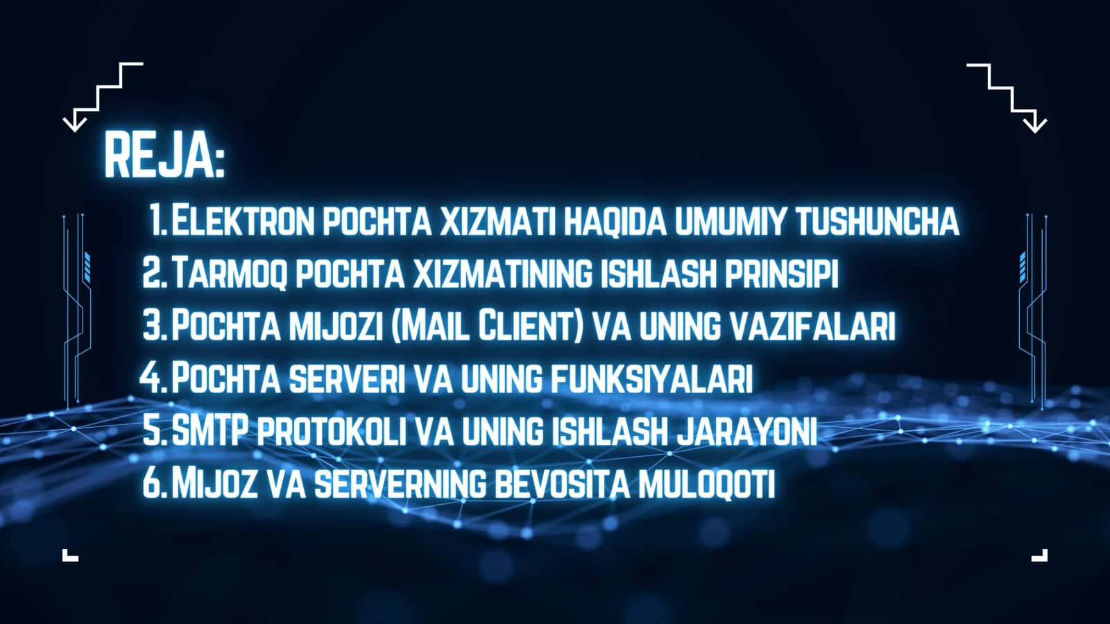 Elektron pochta xizmati. Tarmoq pochta xizmati, pochta mijozi, pochta server, elektron xabarlar, SMTP protokoli, mijoz va serverning bevosita muloqoti 3