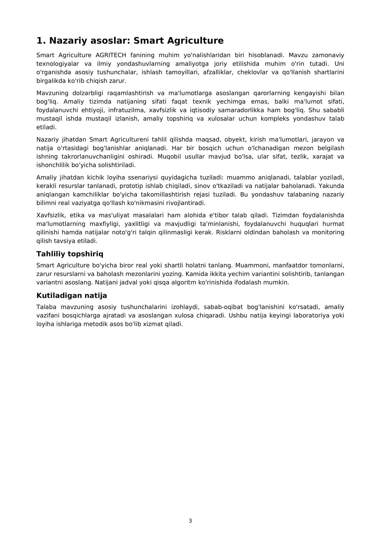 Smart Agriculture 3