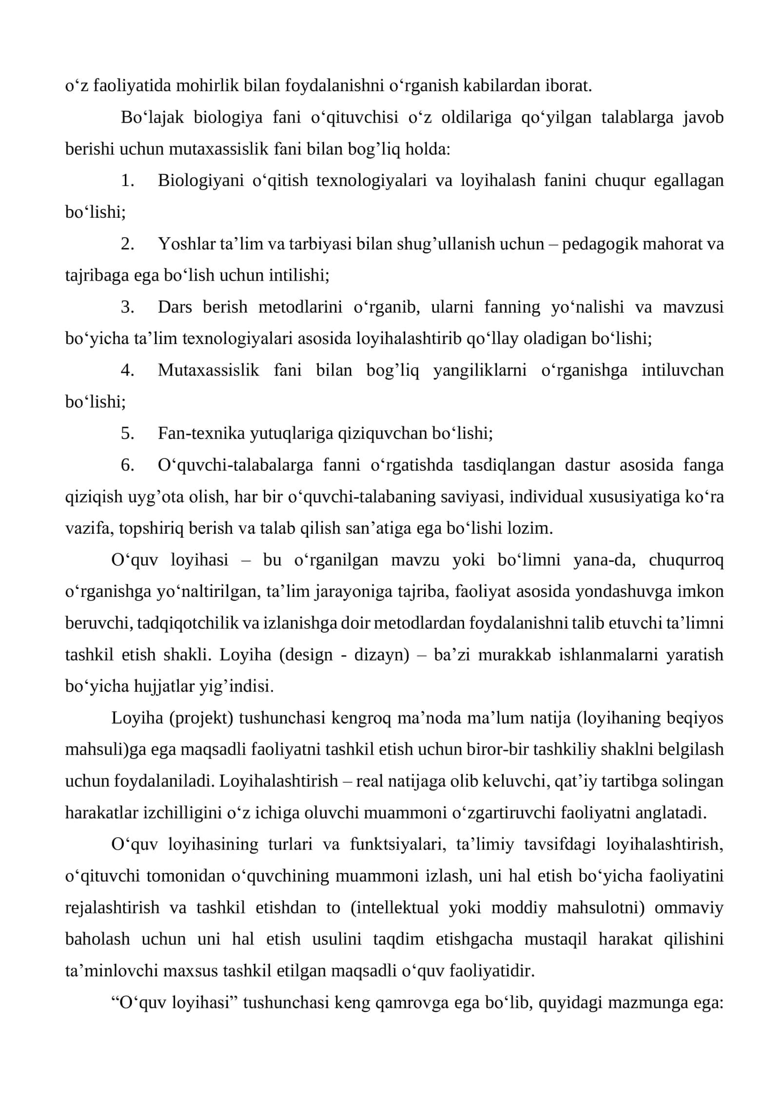 PEDAGOGIK TEXNOLOGIYALAR HAQIDA UMUMIY TUSHUNCHA. PEDAGOGIK TEXNOLOGIYALARNING TURLARI, QO‘LLANISH DARAJALARINI ANIQLASH 3