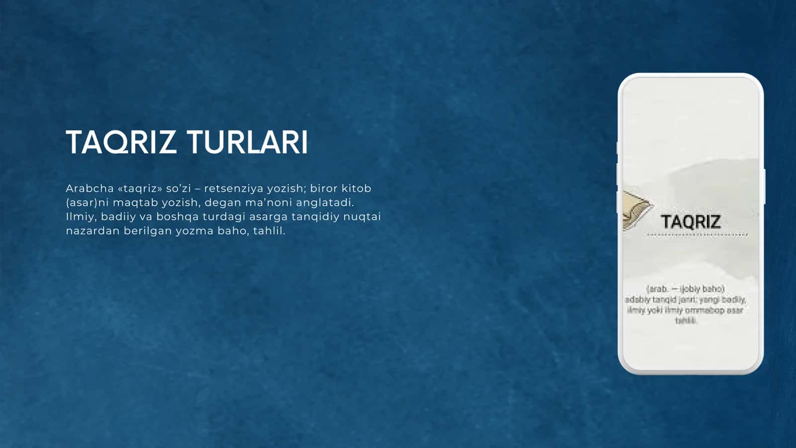 TAQRIZ TURLARI 3