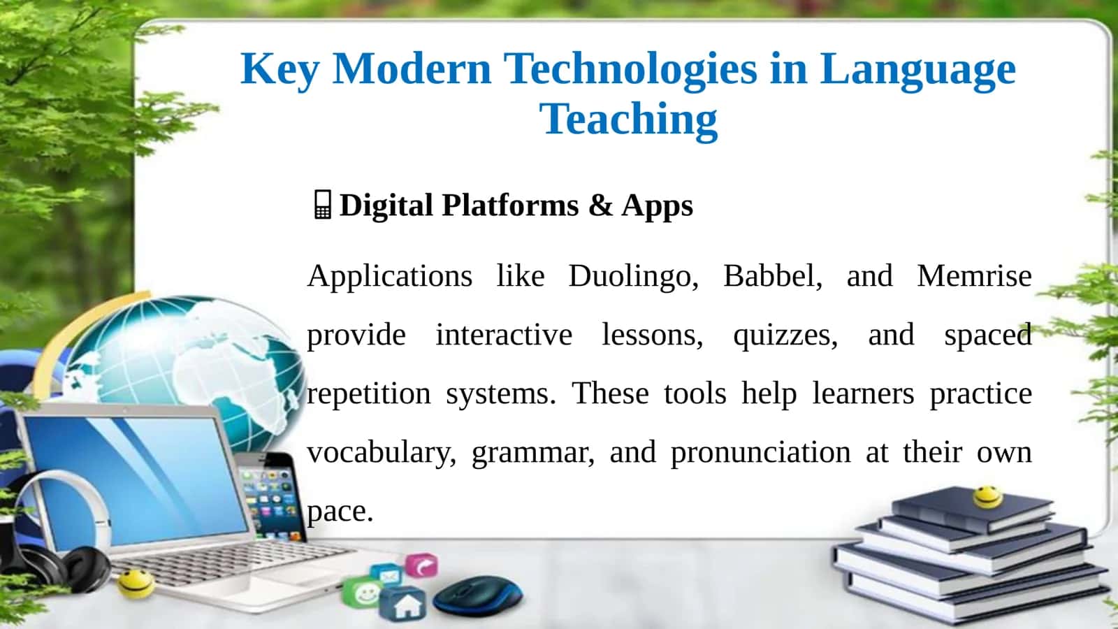 Conducting foreign language lessons using modern technologies 3