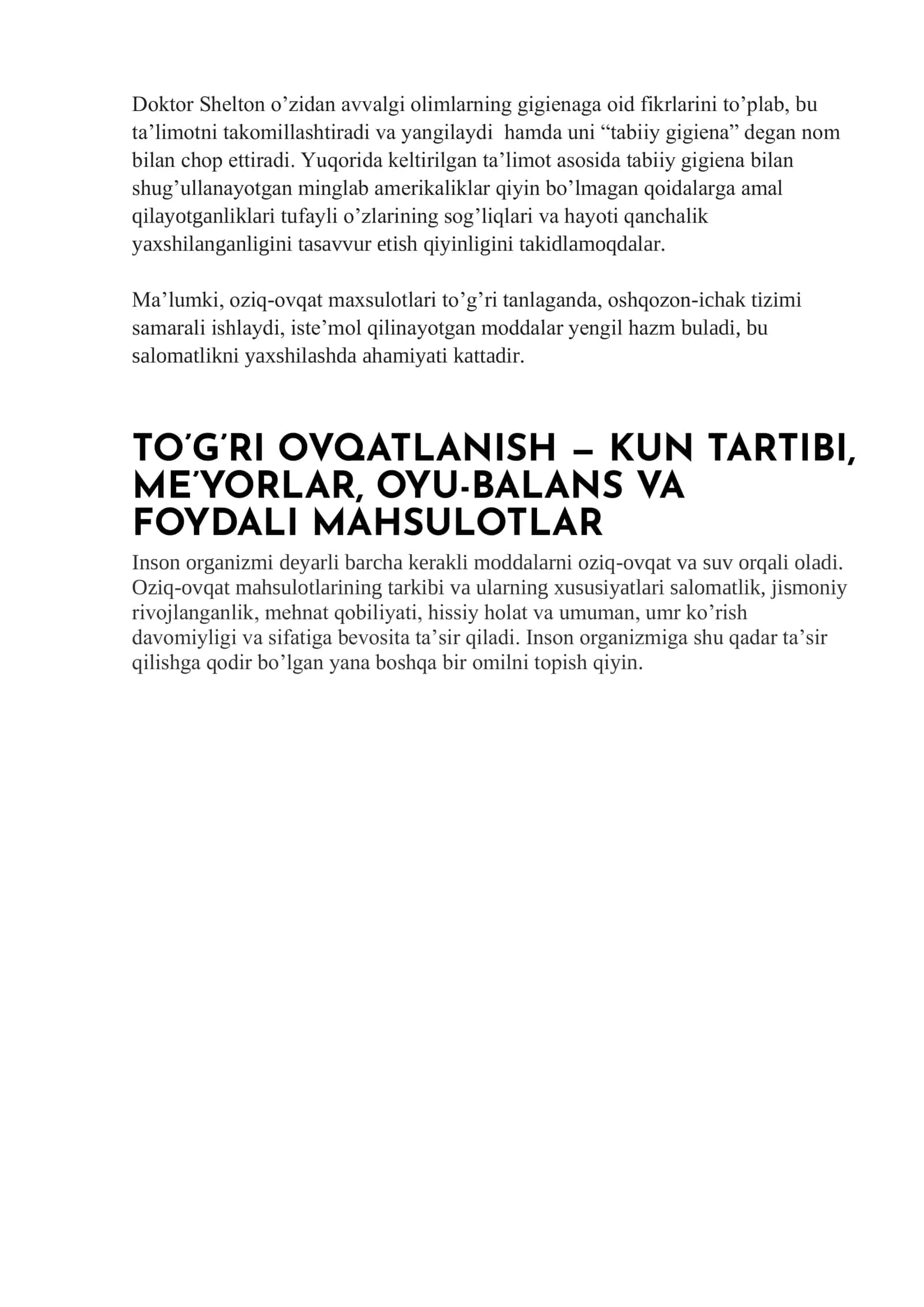Toʻgʻri ovqatlanish 3
