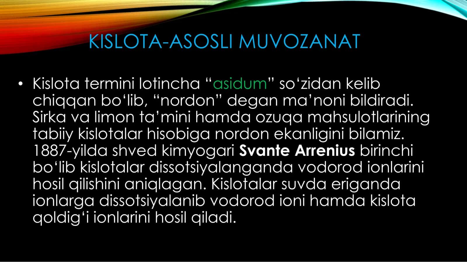Kislota-asosli muvozanat. Bufer sistemalar 3