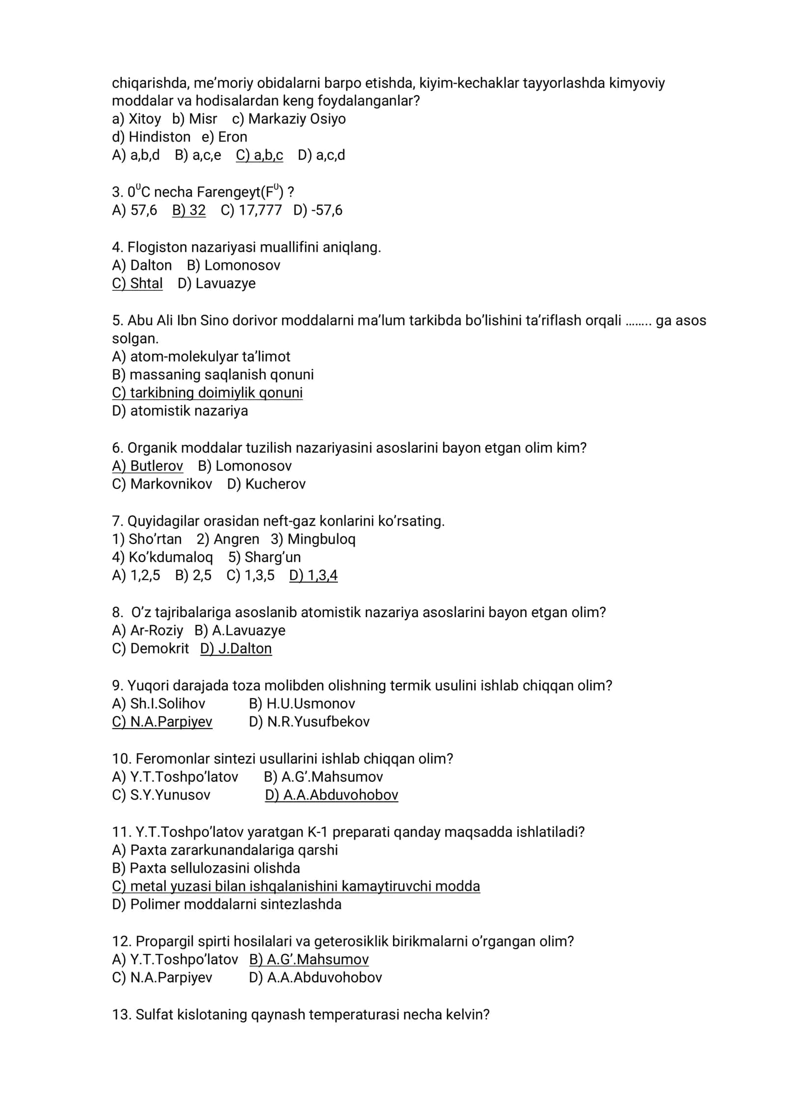 7 sinf kimyo eng zo'r savollari 3