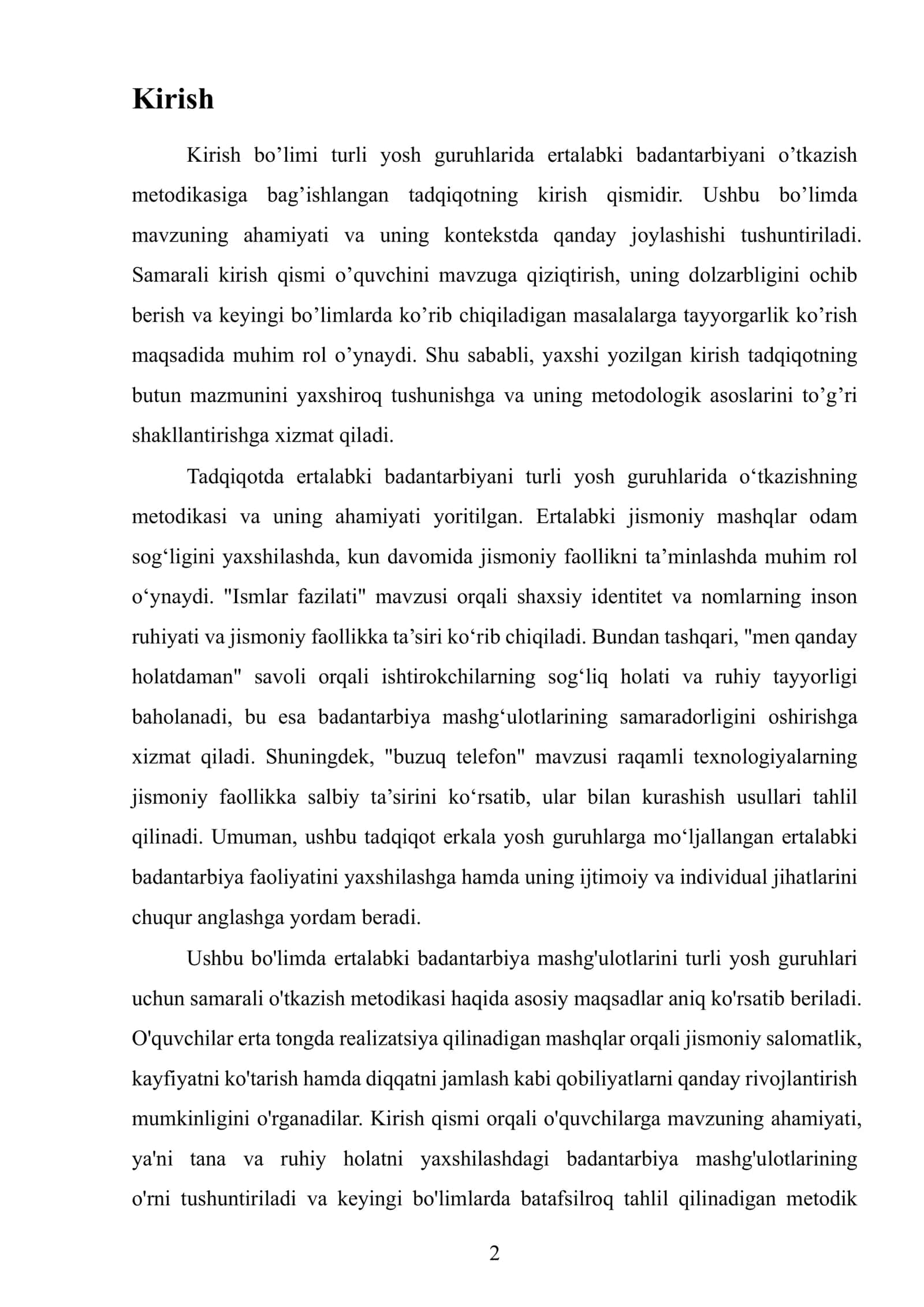 Maktabgacha ta’lim xususiy metodikasi 3