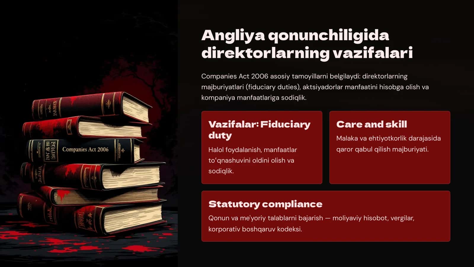 Korporatsiya ishtirokchilarining manfaatlarini himoya qilish Angliya qonunchiligi bo»yicha 3