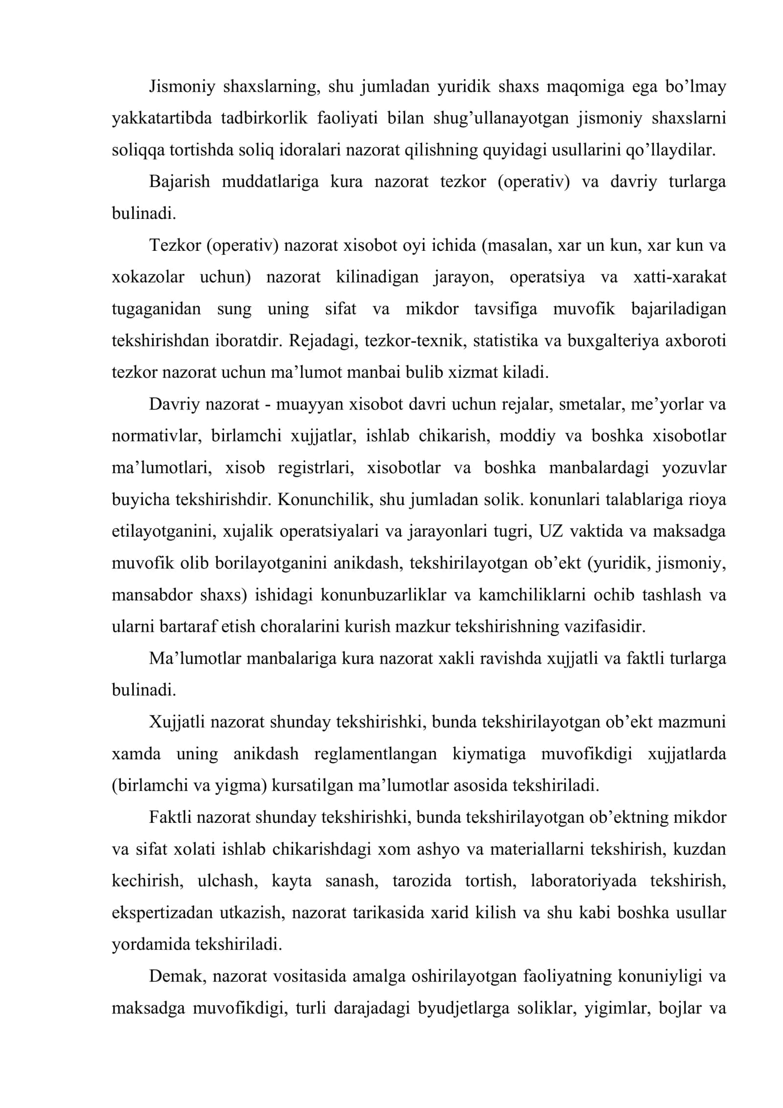 Soliq organlarida prognozni tashkil etish. Soliq tushumlari xisobi va nazoratini yuritish 3