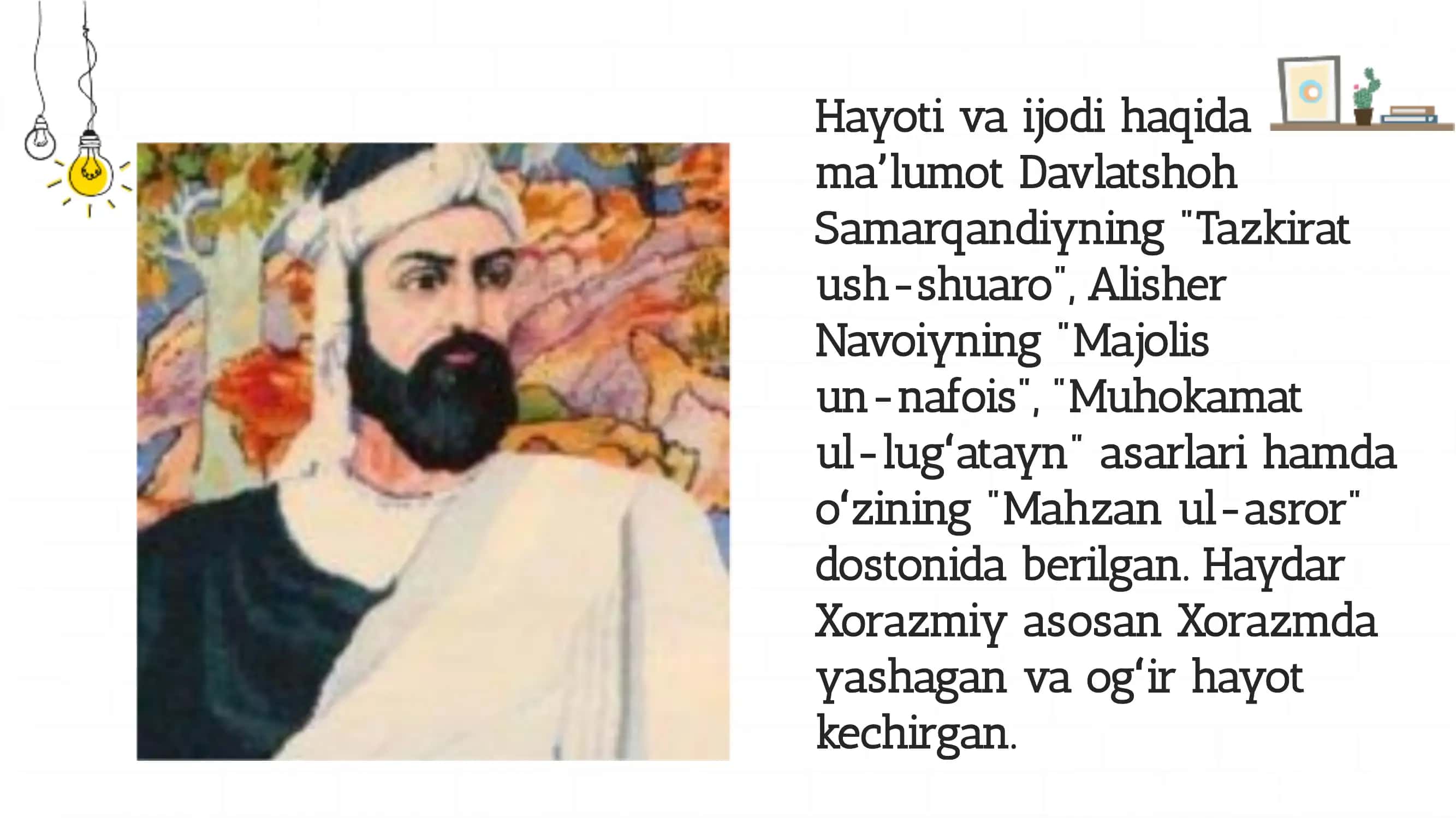 Sakkokiy Xorazmiy ijodi 3
