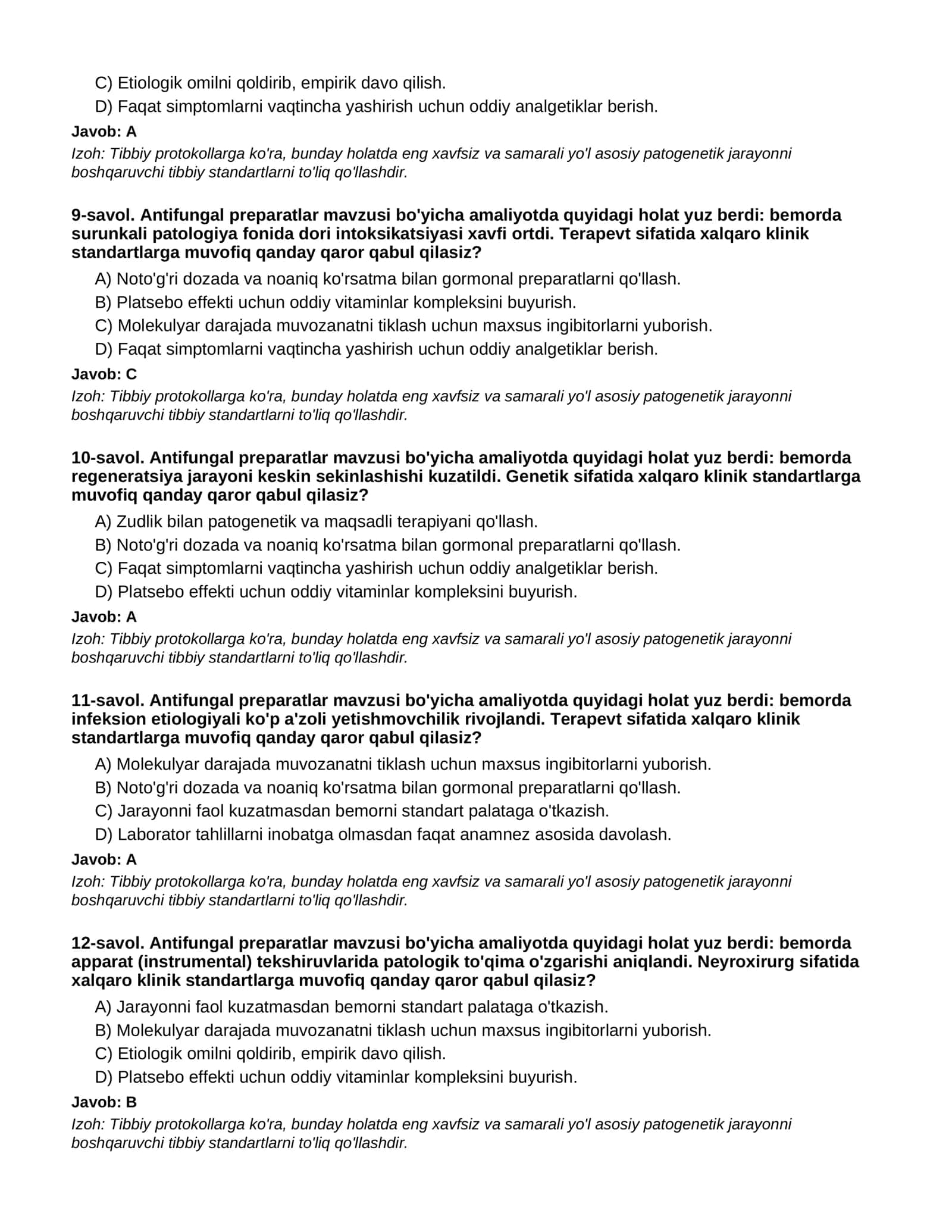 ANTIFUNGAL PREPARATLAR - 1-QISM 3