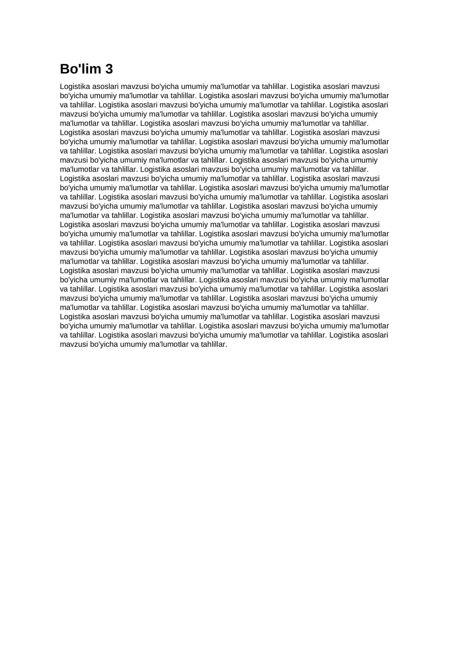 Logistika asoslari 3