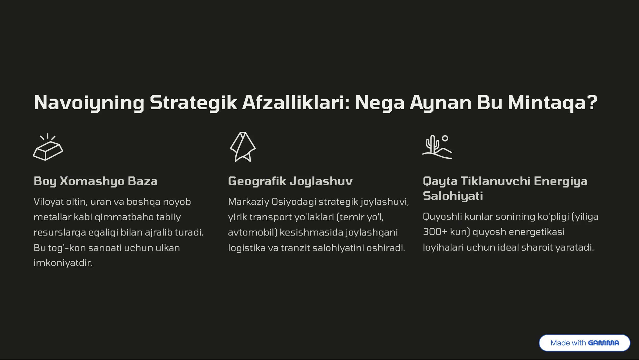 Navoiy viloyatiga Investitsiyalar: Tizimli Tahlil va Strategik Qarorlar 3