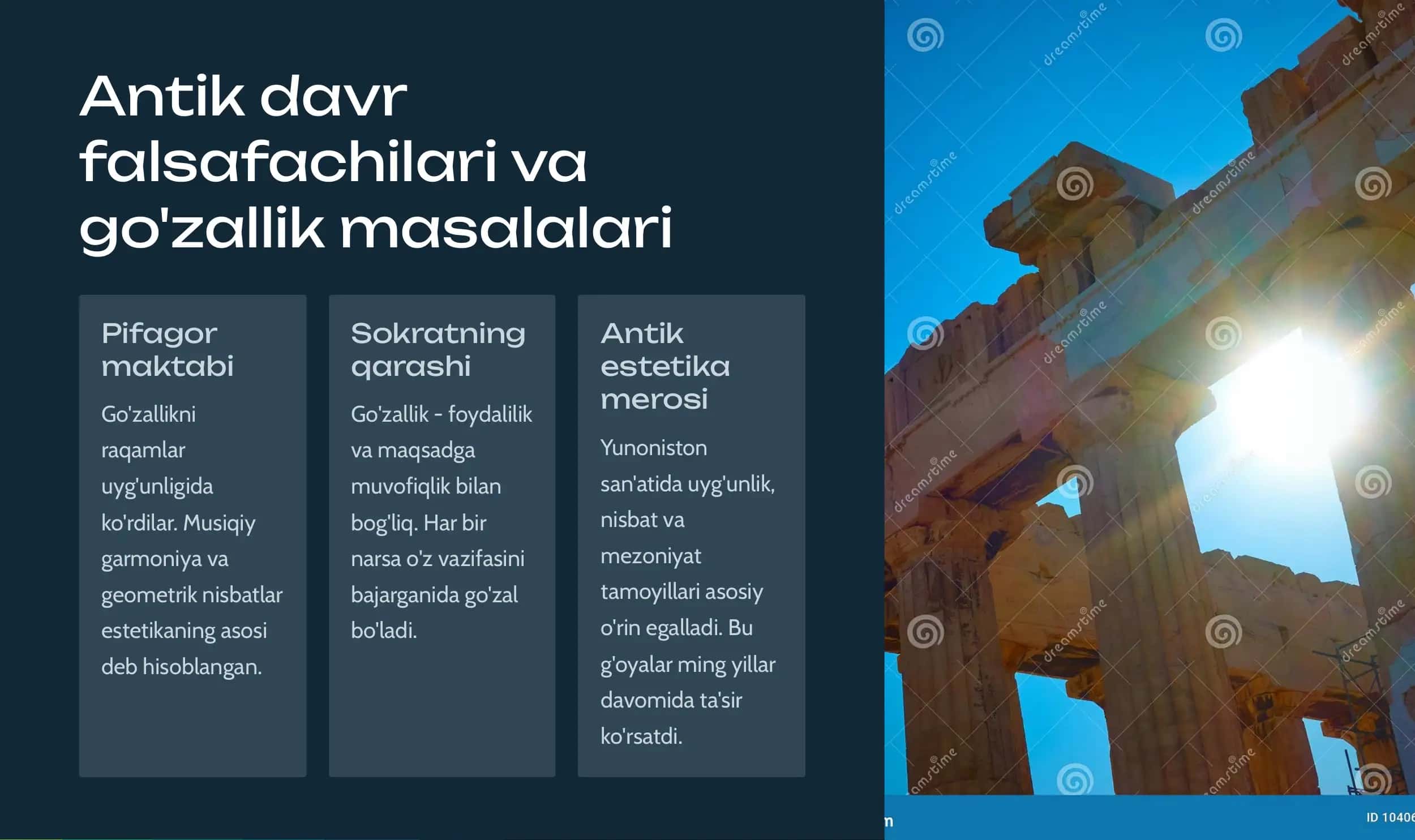 Nafosat falsafasi (Estetika) 3